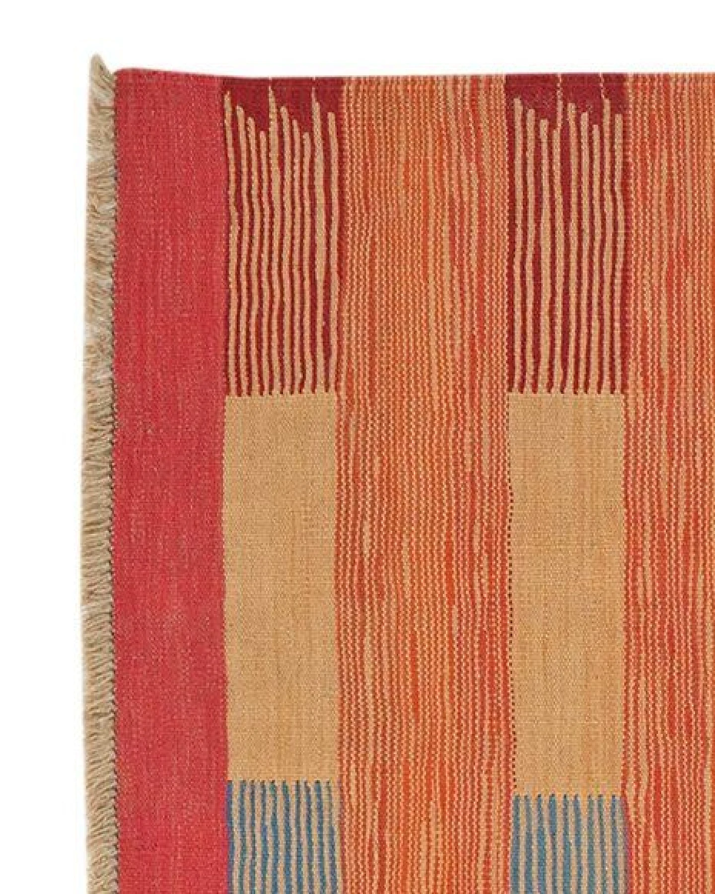Kelim Gashgai Orange „Rugtales“ aus Schurwolle, 93x150 cm – Ansicht 4
