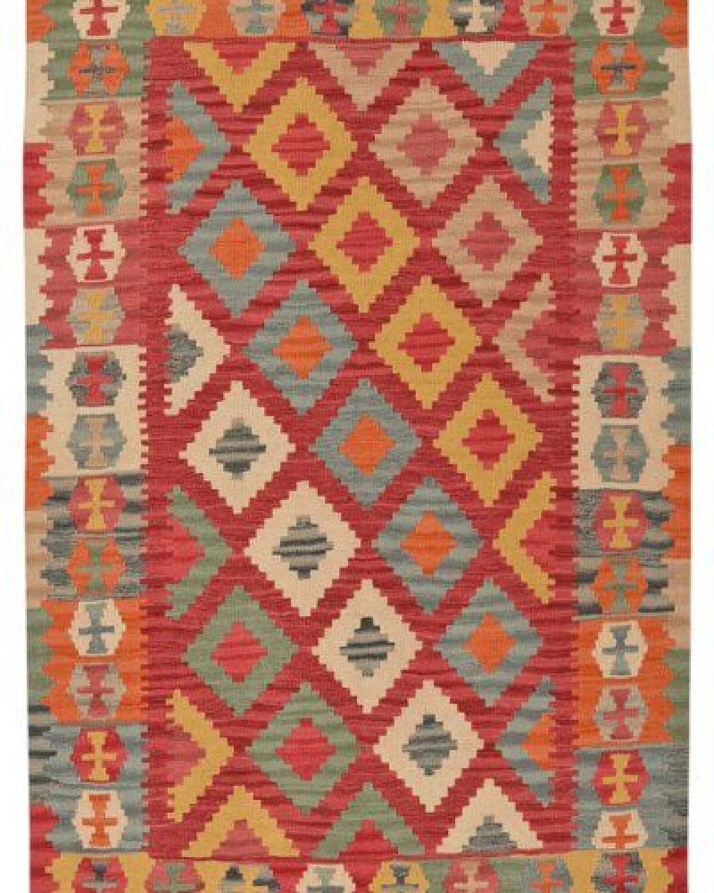 Kelim Gashgai Rosa „Rugtales“ aus Schurwolle, 106x158 cm – Ansicht 3