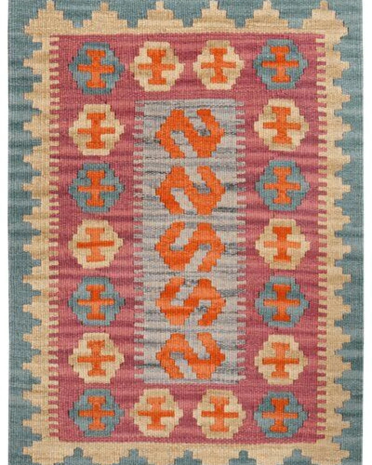 Kelim Gashgai Rosa „Rugtales“ aus Schurwolle, 65x90 cm – Ansicht 3