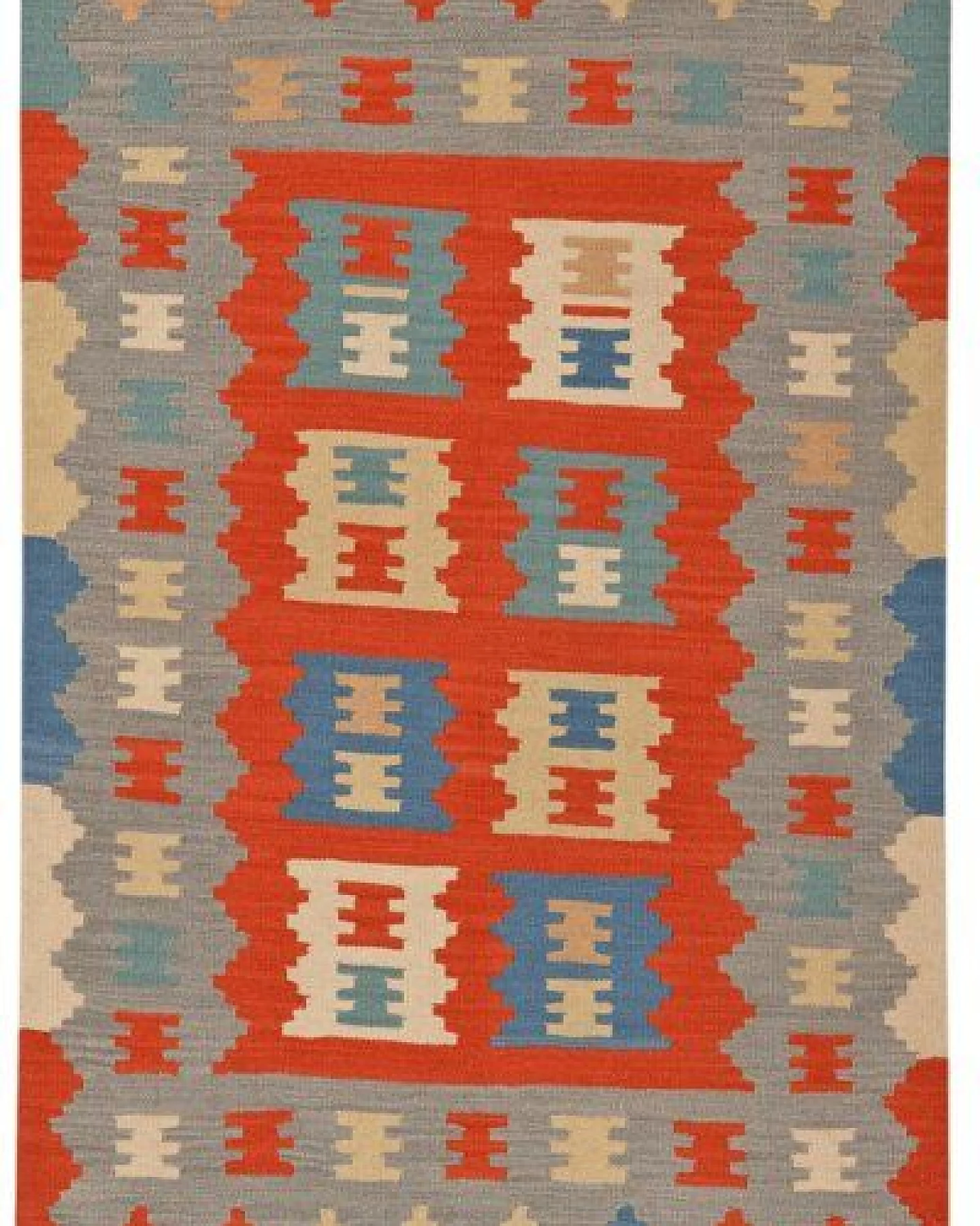 Kelim Gashgai Rot „Rugtales“ aus Schurwolle, 105x150 cm – Ansicht 3
