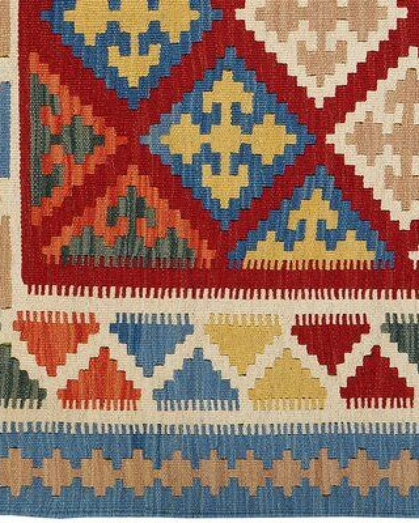 Kelim Gashgai Rot „Rugtales“ aus Schurwolle, 122x178 cm – Ansicht 4