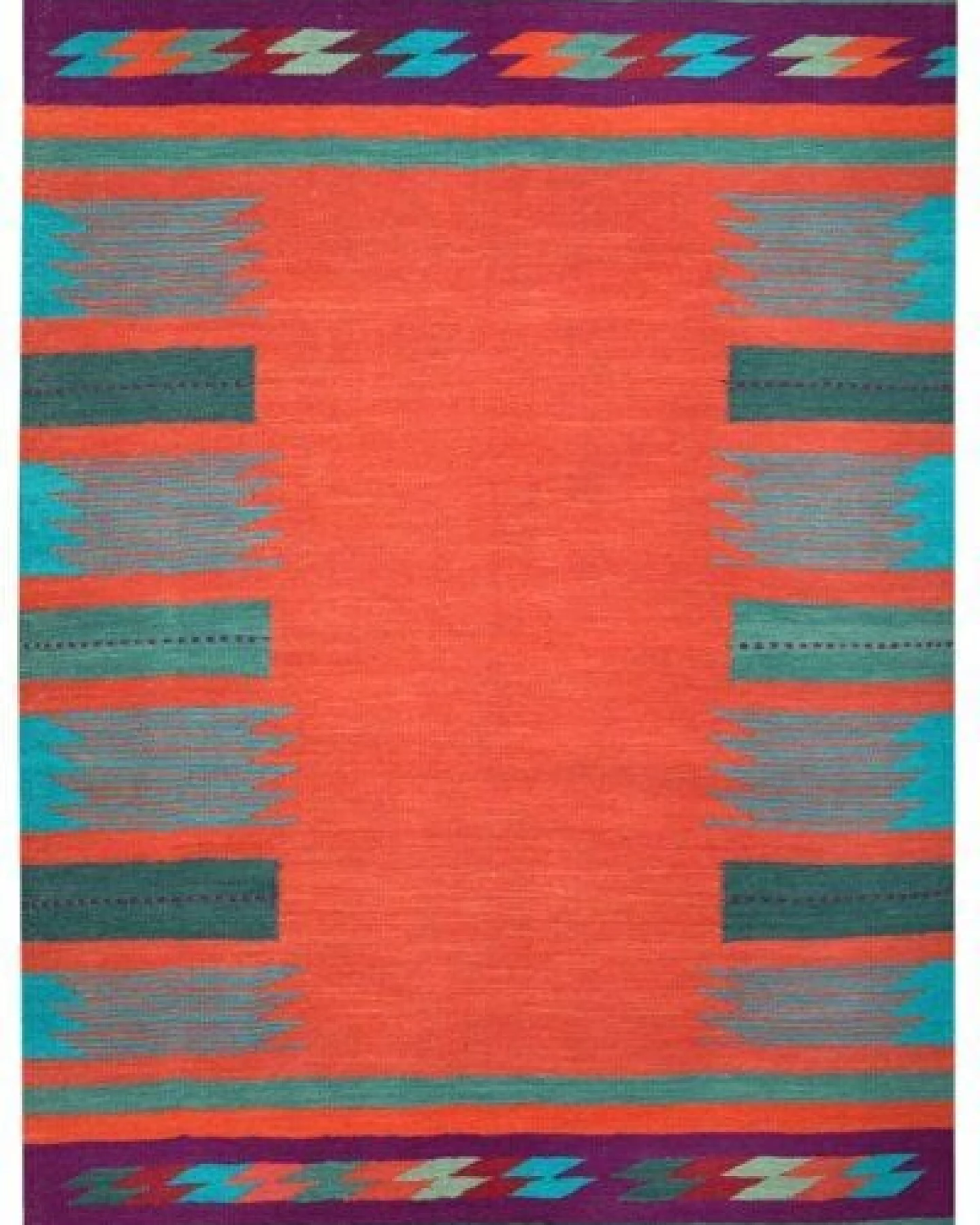Kelim Gashgai Rot „Rugtales“ aus Schurwolle, 123x177 cm – Ansicht 3