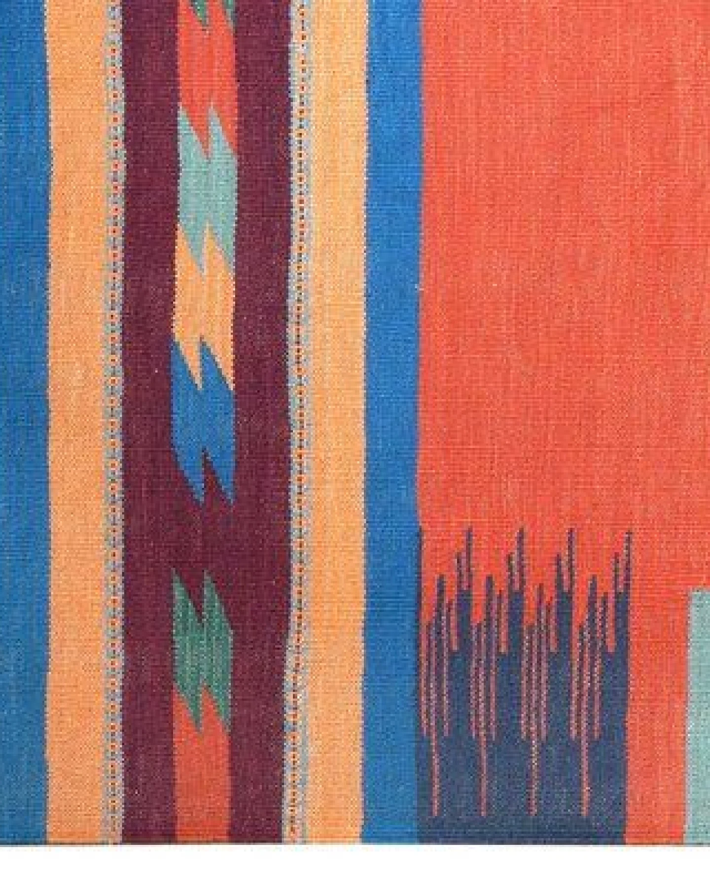 Kelim Gashgai Rot „Rugtales“ aus Schurwolle, 170x229 cm – Ansicht 4