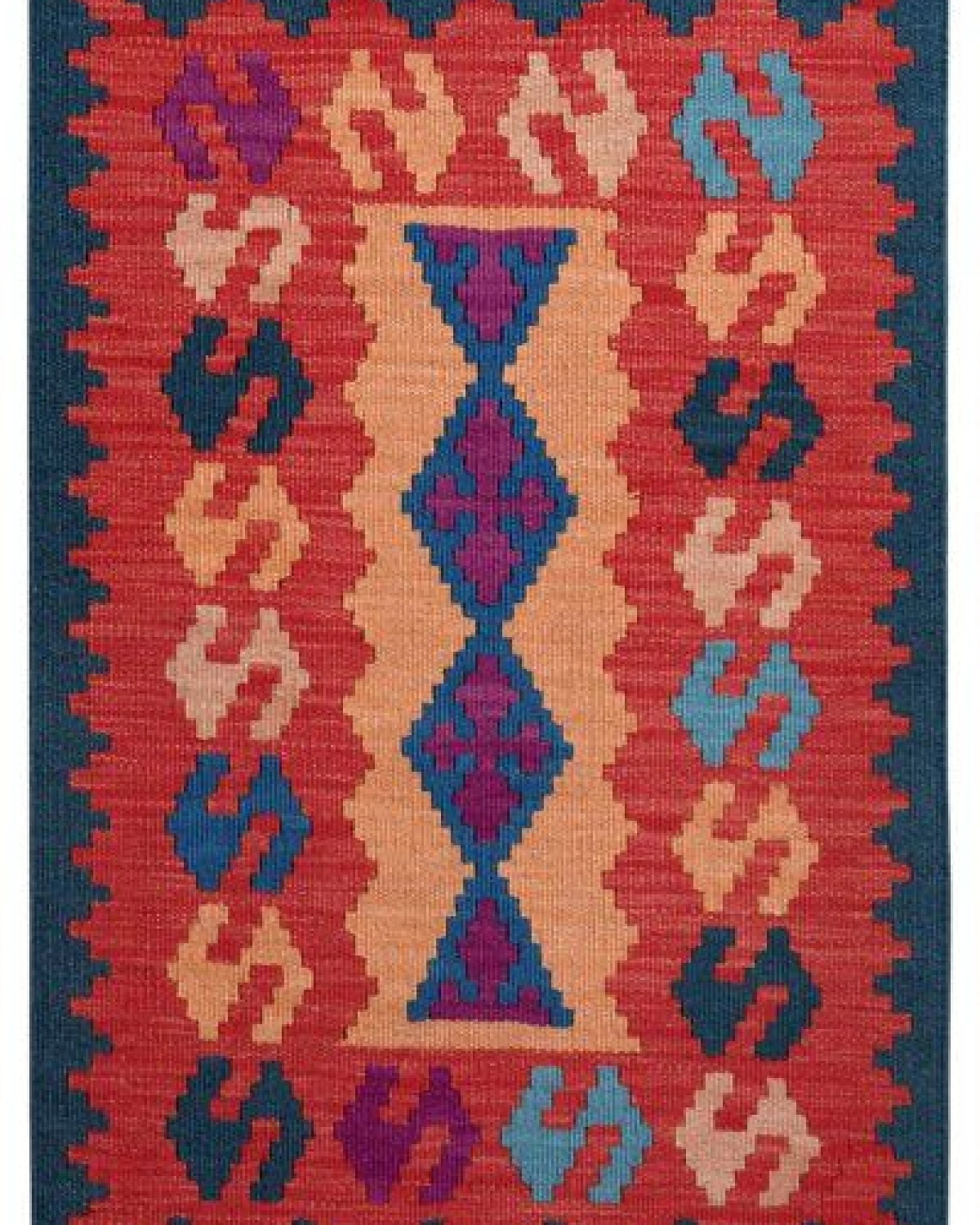 Kelim Gashgai Rot „Rugtales“ aus Schurwolle, 60x88 cm – Ansicht 3