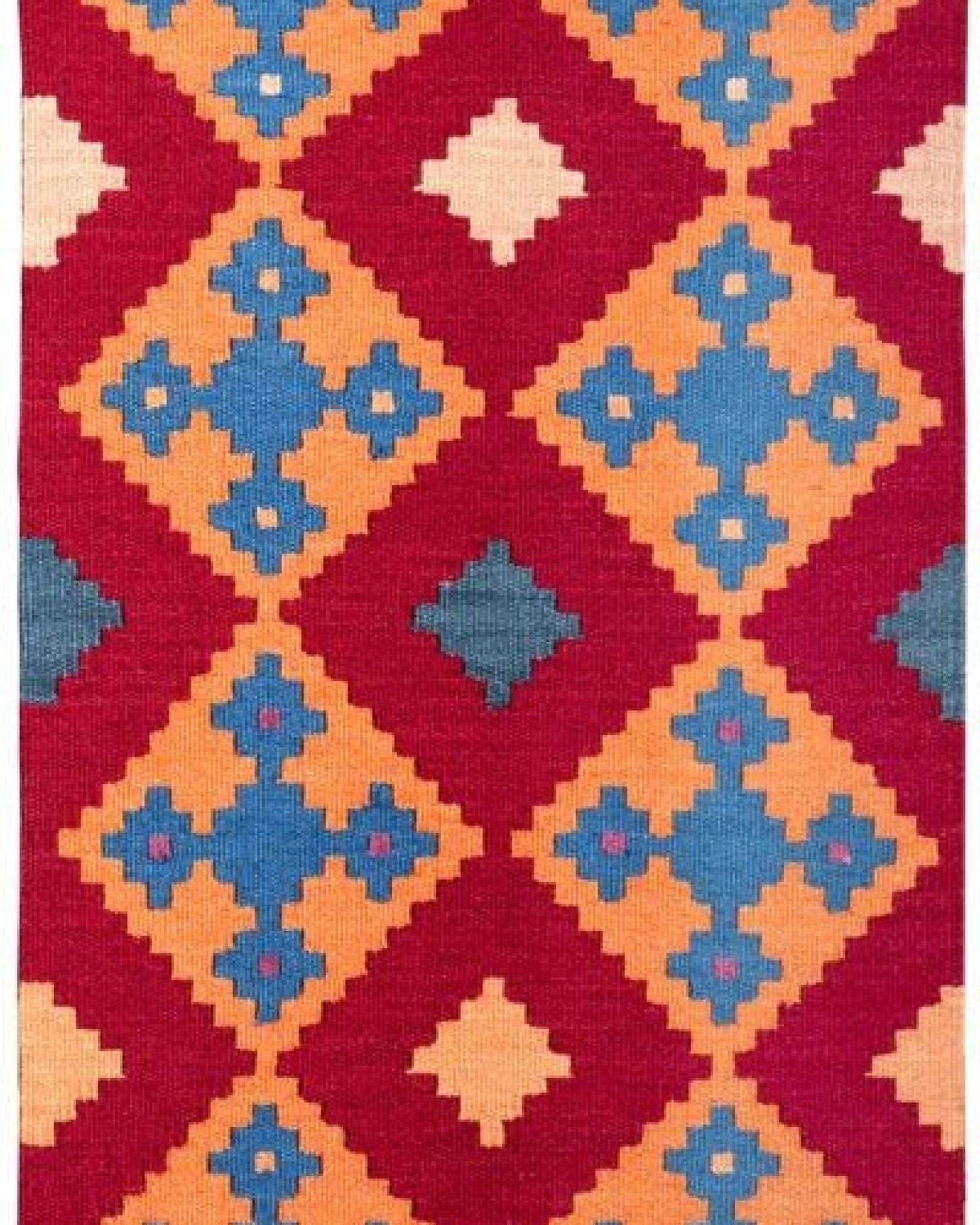 Kelim Gashgai Rot „Rugtales“ aus Schurwolle, 63x91 cm – Ansicht 3