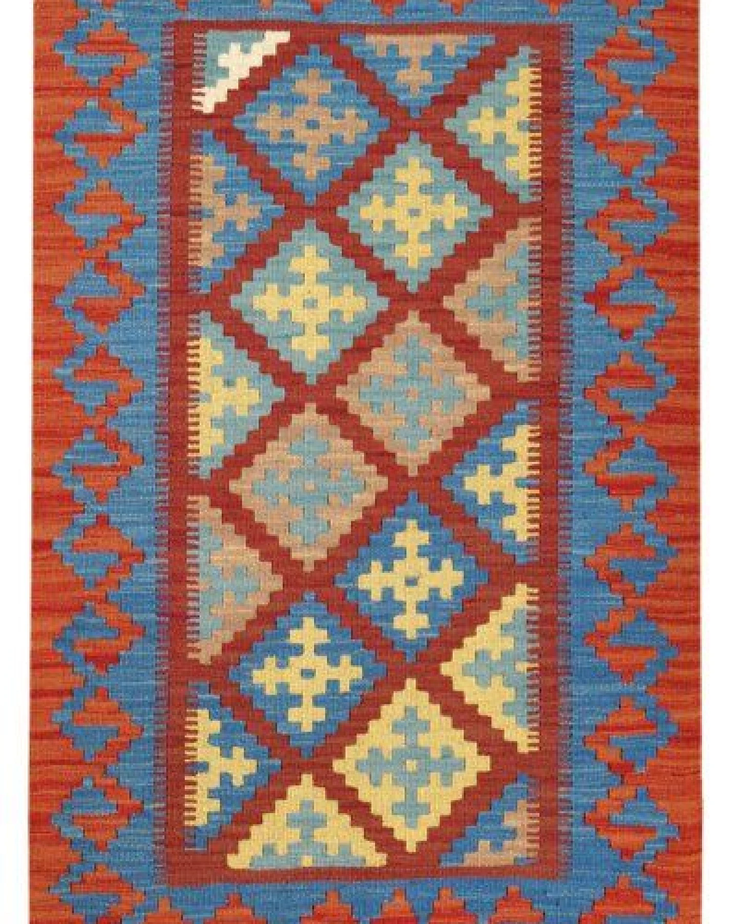 Kelim Gashgai Rot „Rugtales“ aus Schurwolle, 81x126 cm – Ansicht 3