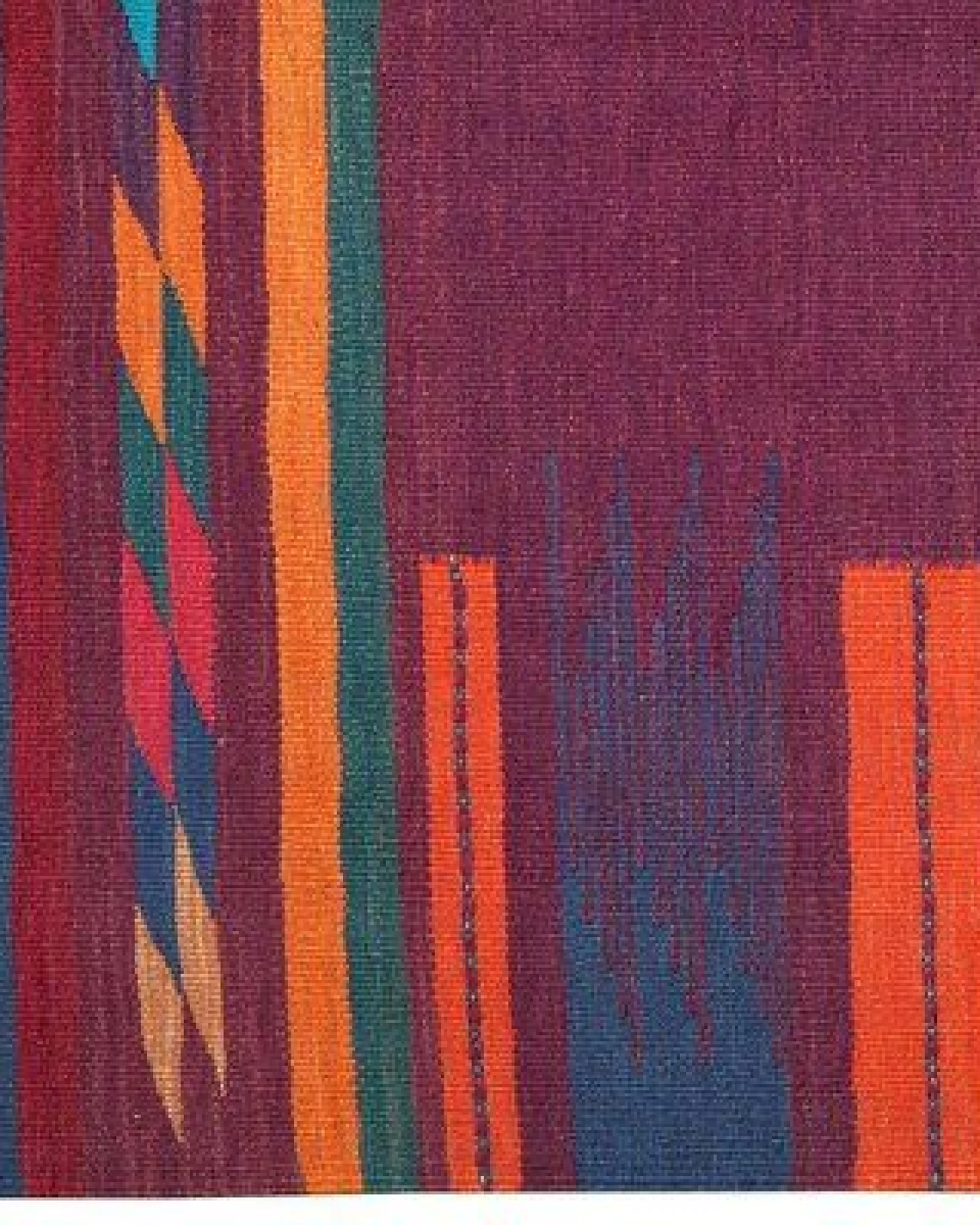 Kelim Gashgai Violett „Rugtales“ aus Schurwolle, 136x187 cm – Ansicht 4