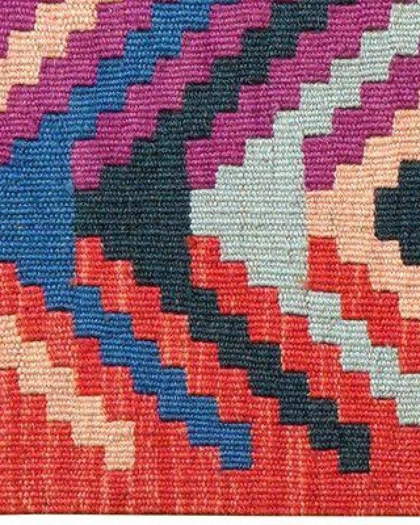 Kelim Gashgai Violett „Rugtales“ aus Schurwolle, 62x86 cm – Ansicht 4