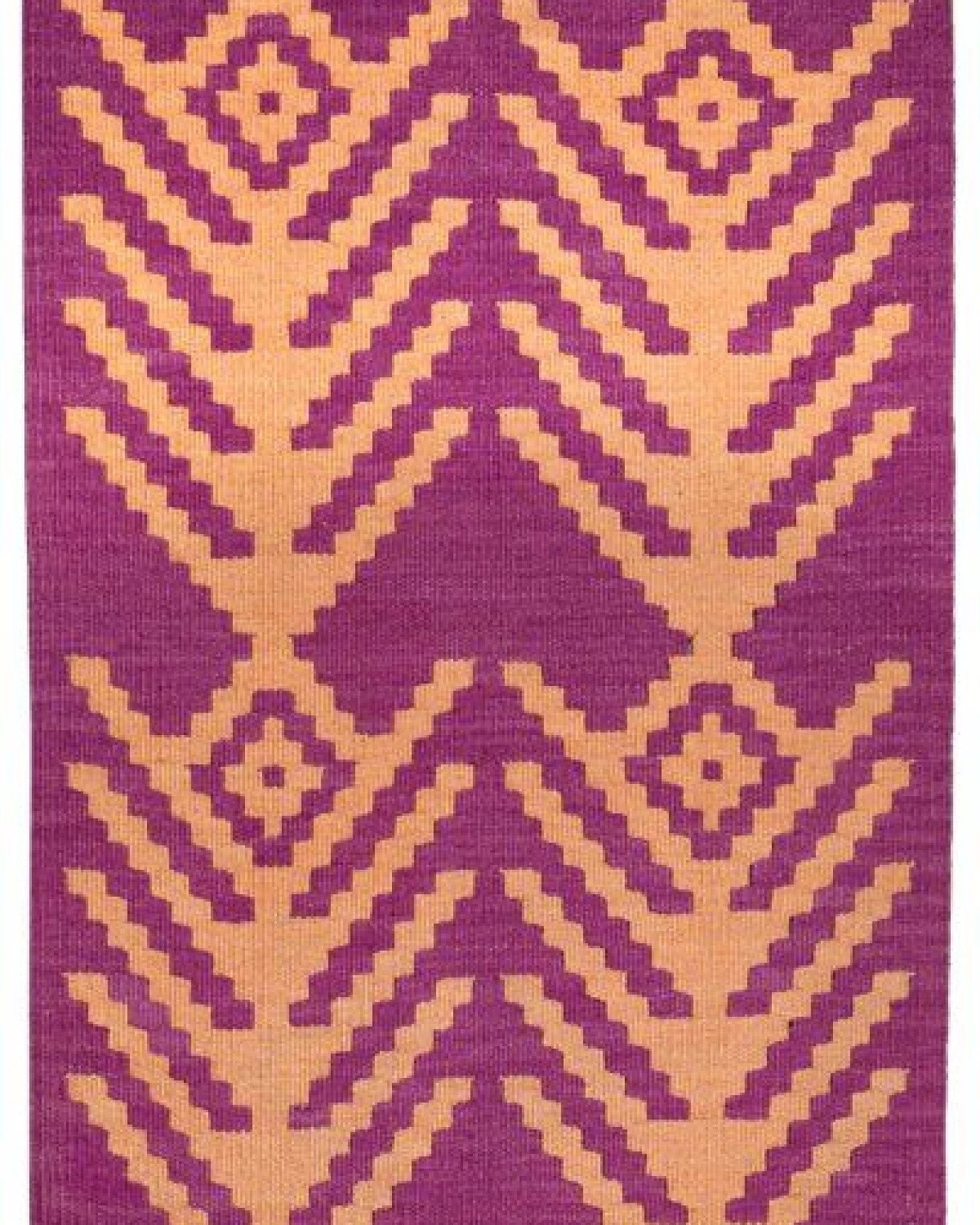 Kelim Gashgai Violett „Rugtales“ aus Schurwolle, 62x93 cm – Ansicht 3