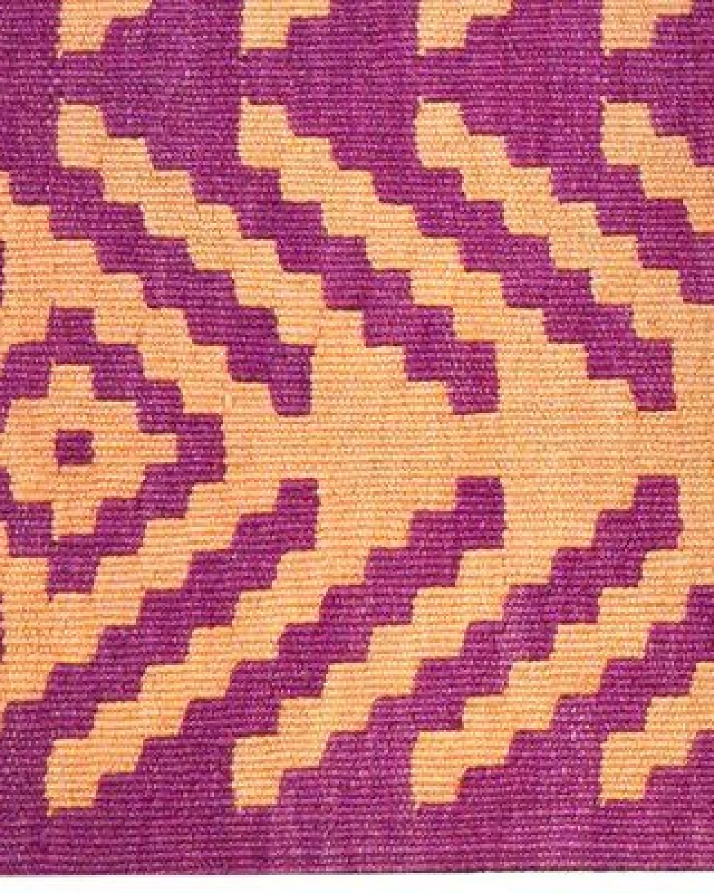 Kelim Gashgai Violett „Rugtales“ aus Schurwolle, 62x93 cm – Ansicht 4