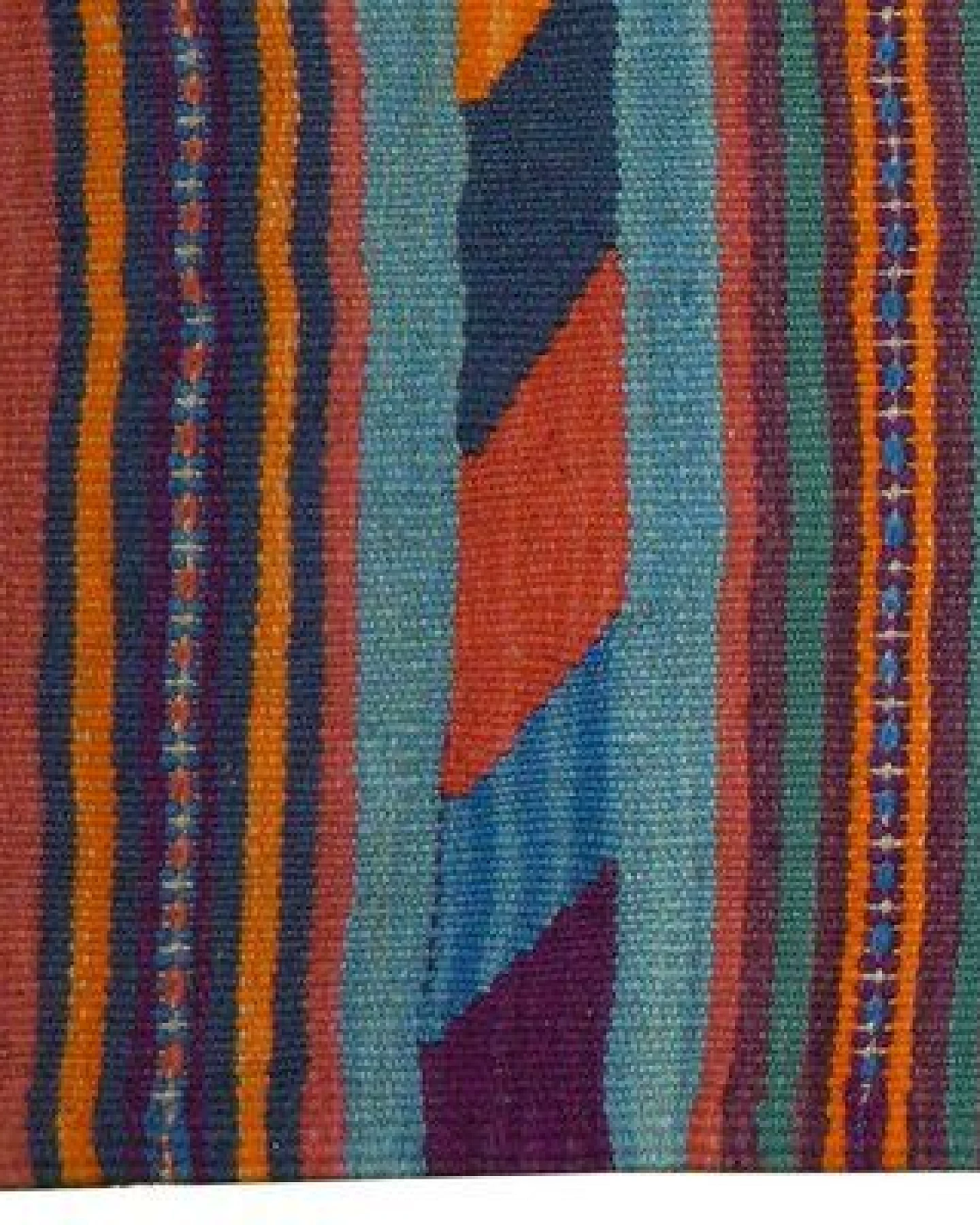 Kelim Gashgai Violett „Rugtales“ aus Schurwolle, 66x210 cm – Ansicht 3