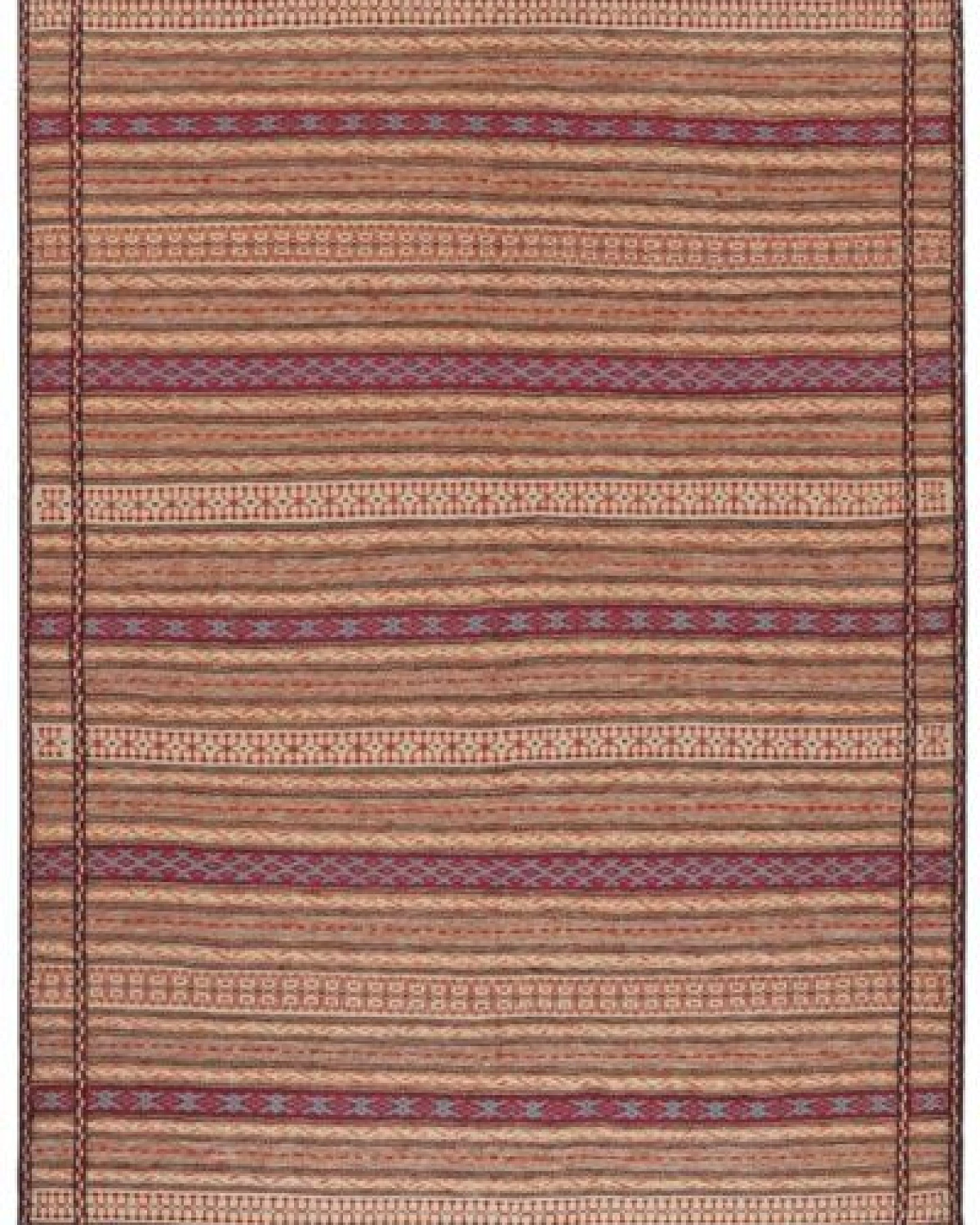 Kelim Kordi Braun „Rugtales“ aus Schurwolle, 164x237 cm – Ansicht 3