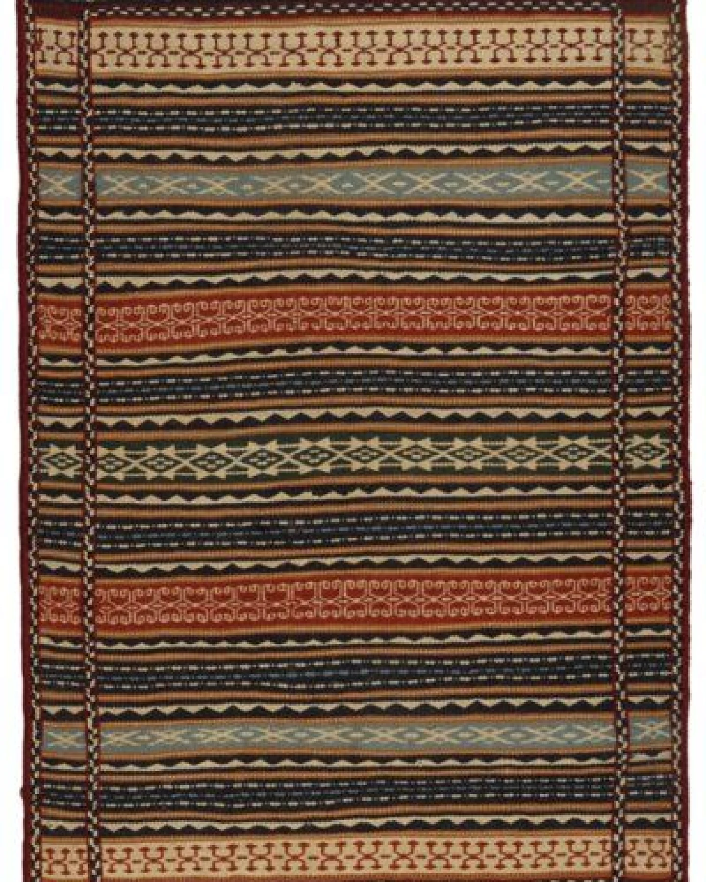 Kelim Kordi Mehrfarbig „Rugtales“ aus Schurwolle, 101x146 cm – Ansicht 3