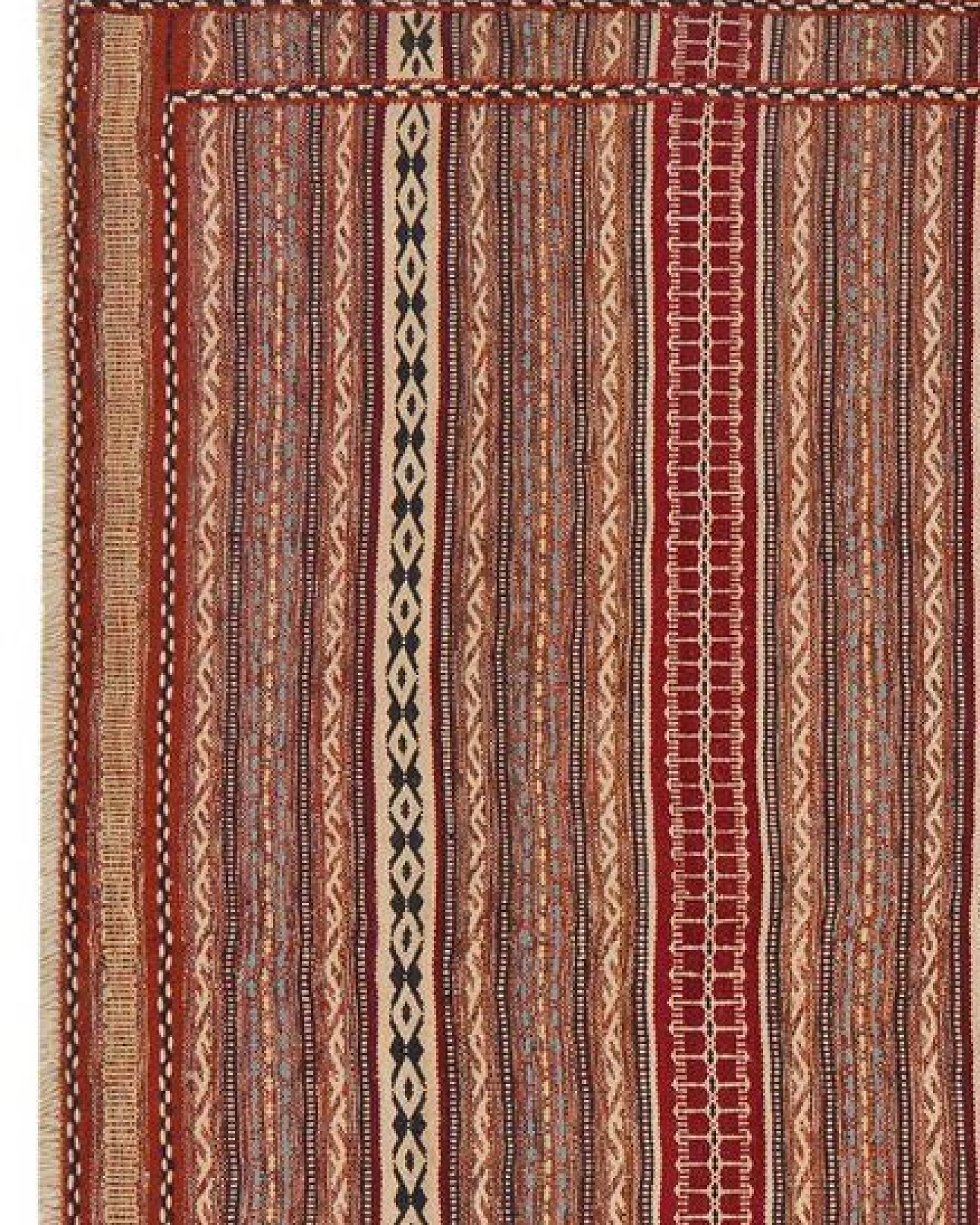 Kelim Kordi Mehrfarbig „Rugtales“ aus Schurwolle, 172x246 cm – Ansicht 4