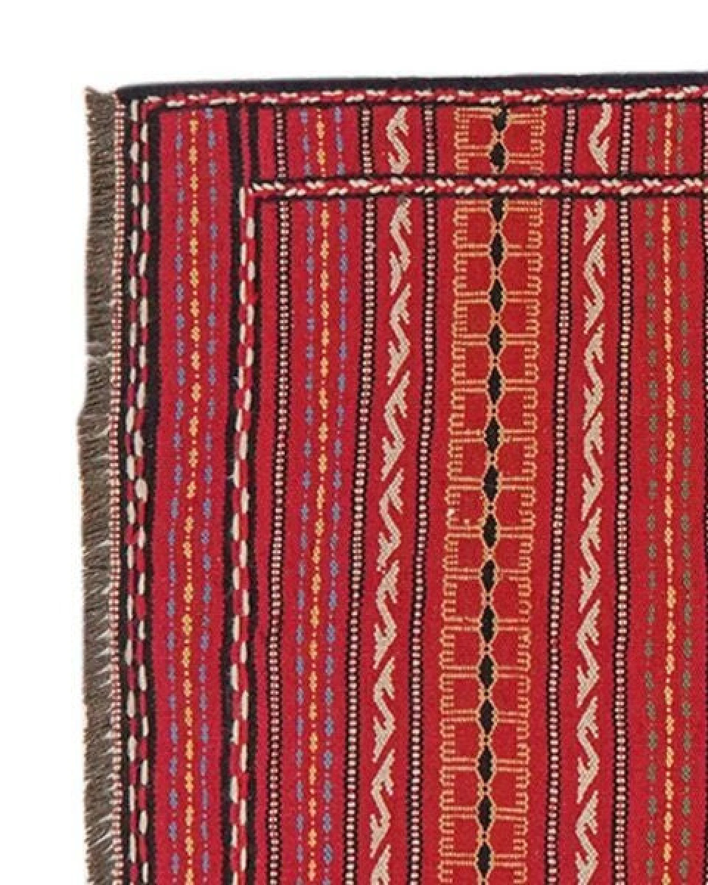 Kelim Kordi Mehrfarbig „Rugtales“ aus Schurwolle, 77x200 cm – Ansicht 4