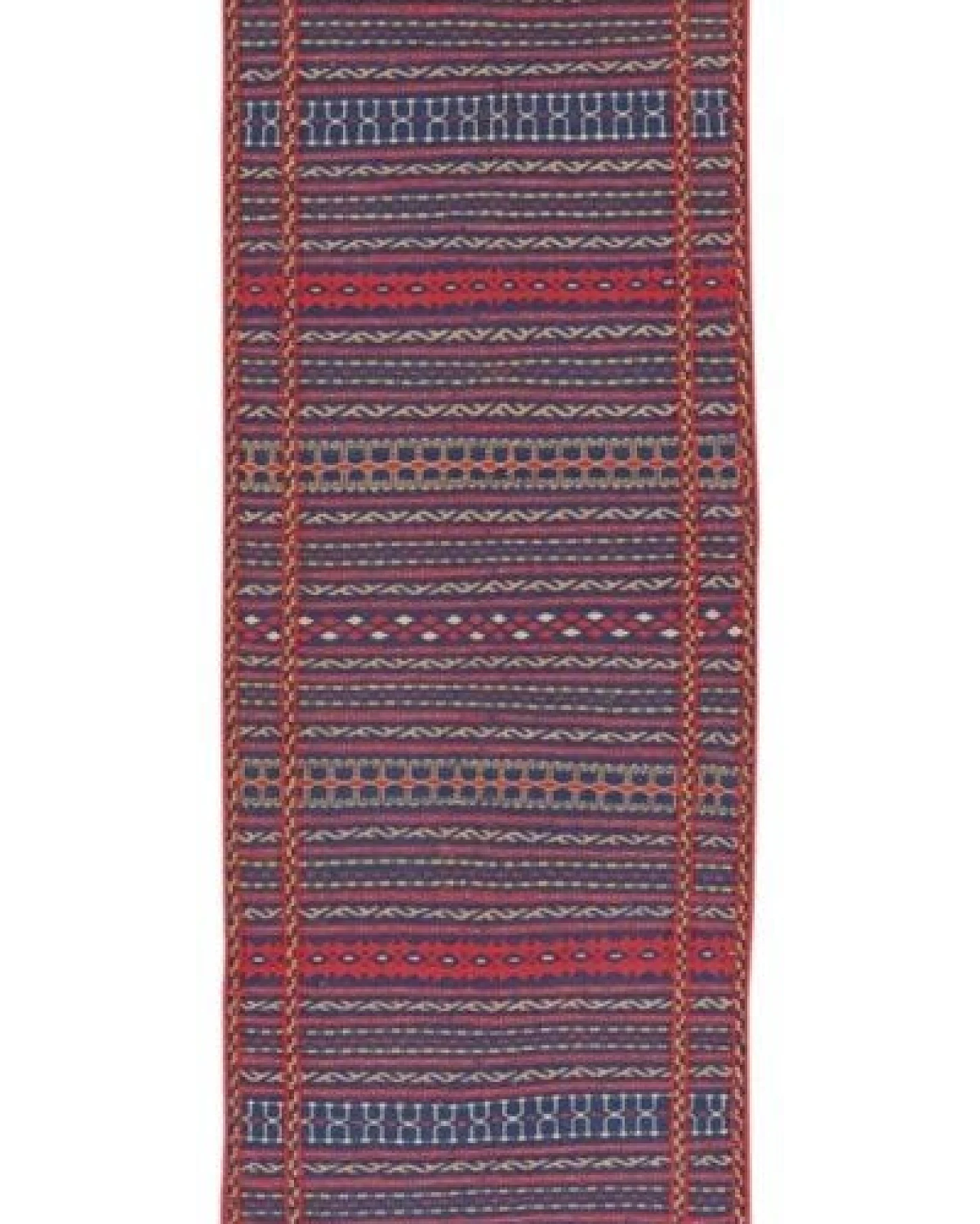Kelim Kordi Violett „Rugtales“ aus Schurwolle, 79x200 cm – Ansicht 3