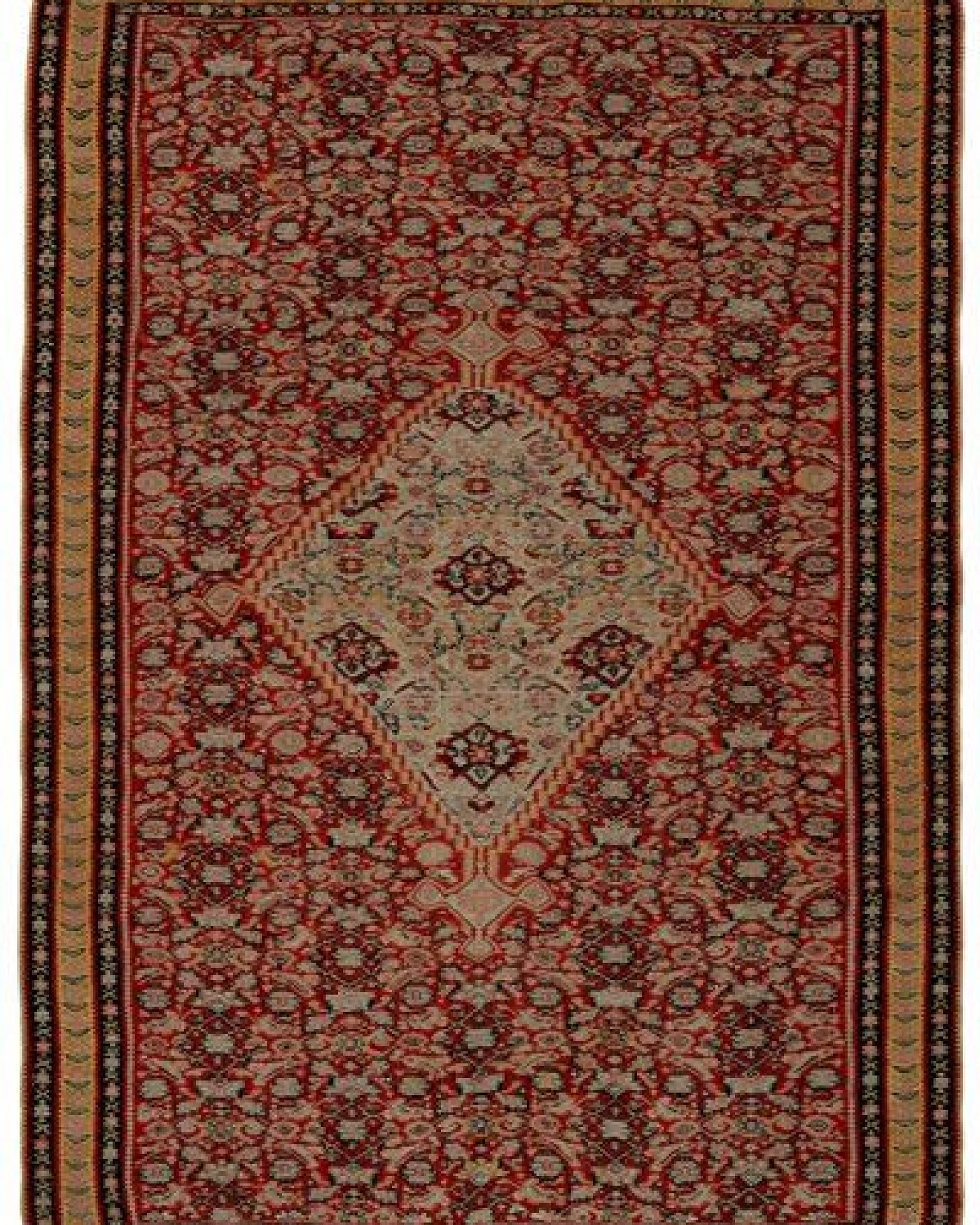 Kelim Senneh Rot „Rugtales“ aus Schurwolle, 138x198 cm – Ansicht 3