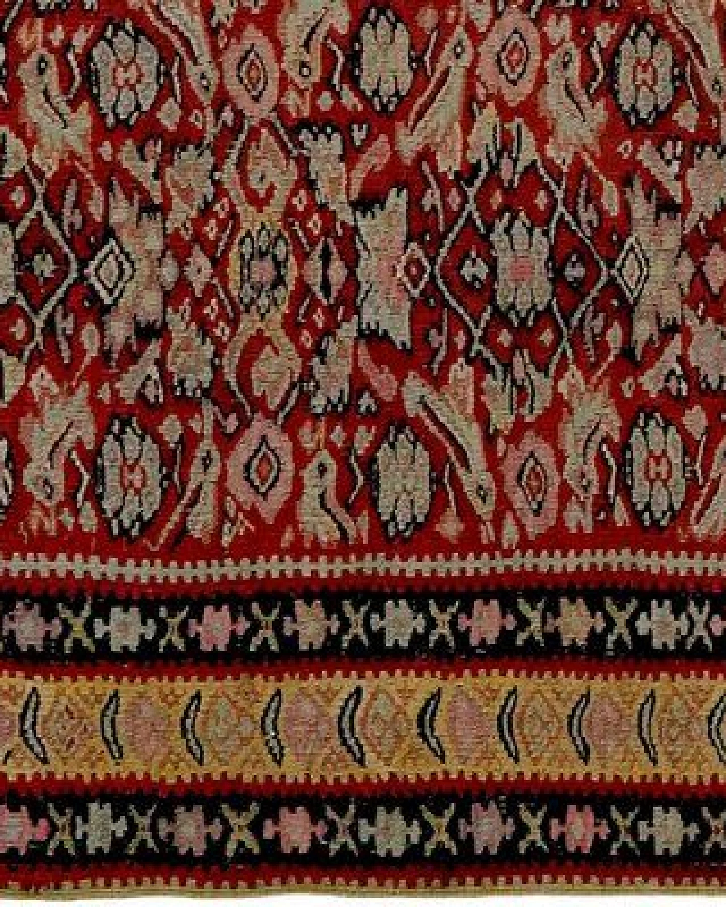 Kelim Senneh Rot „Rugtales“ aus Schurwolle, 138x198 cm – Ansicht 4