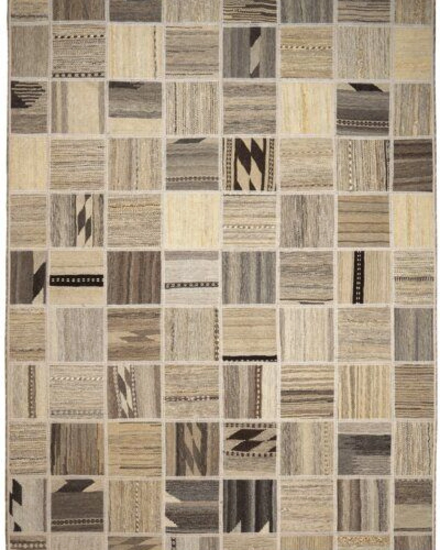 Kelim Tekkeh Beige „Rugtales“ aus Schurwolle, 150x200 cm – Ansicht 2