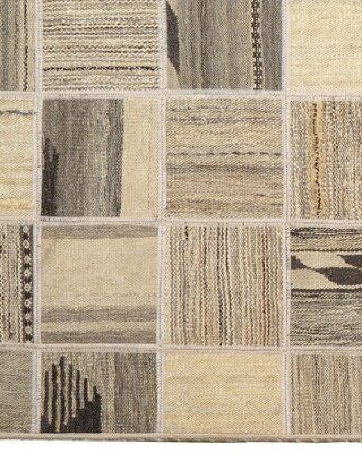 Kelim Tekkeh Beige „Rugtales“ aus Schurwolle, 150x200 cm – Ansicht 3