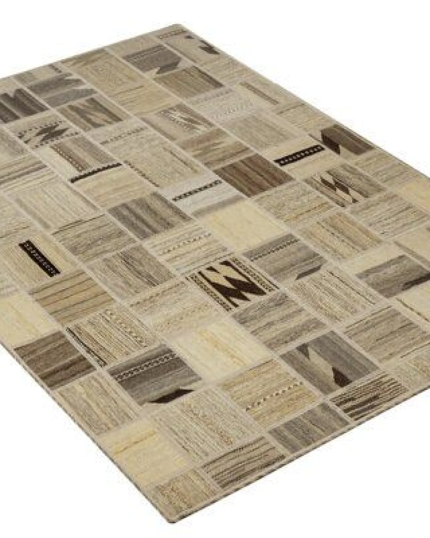 Kelim Tekkeh Beige „Rugtales“ aus Schurwolle, 150x200 cm – Ansicht 4