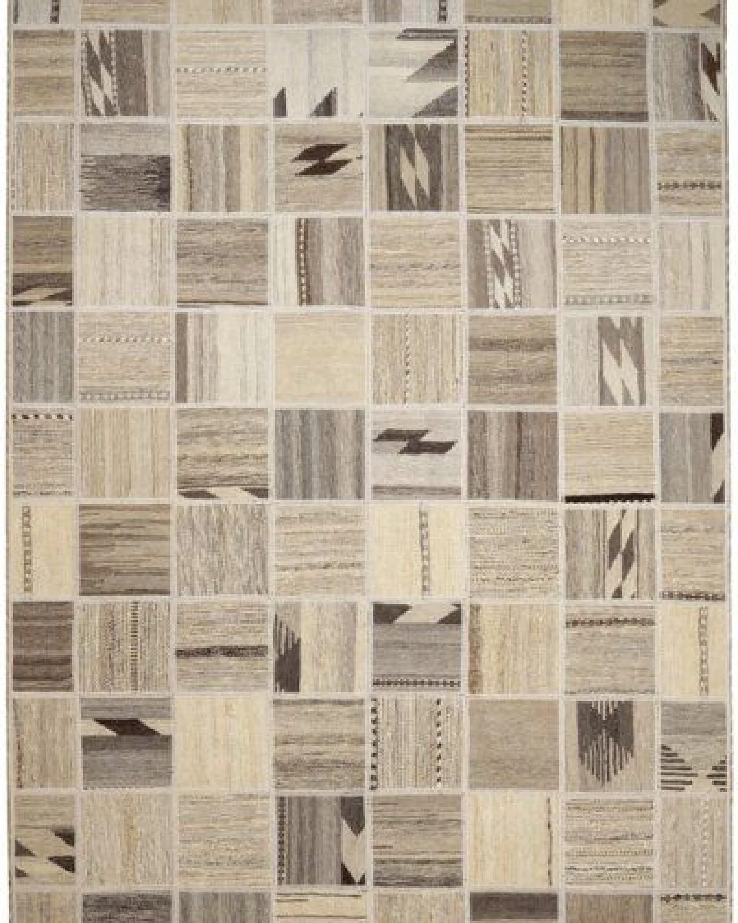 Kelim Tekkeh Beige „Rugtales“ aus Schurwolle, 150x200 cm – Ansicht 2