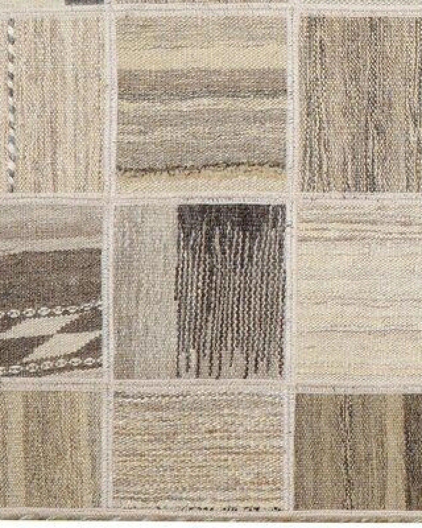 Kelim Tekkeh Beige „Rugtales“ aus Schurwolle, 150x200 cm – Ansicht 3