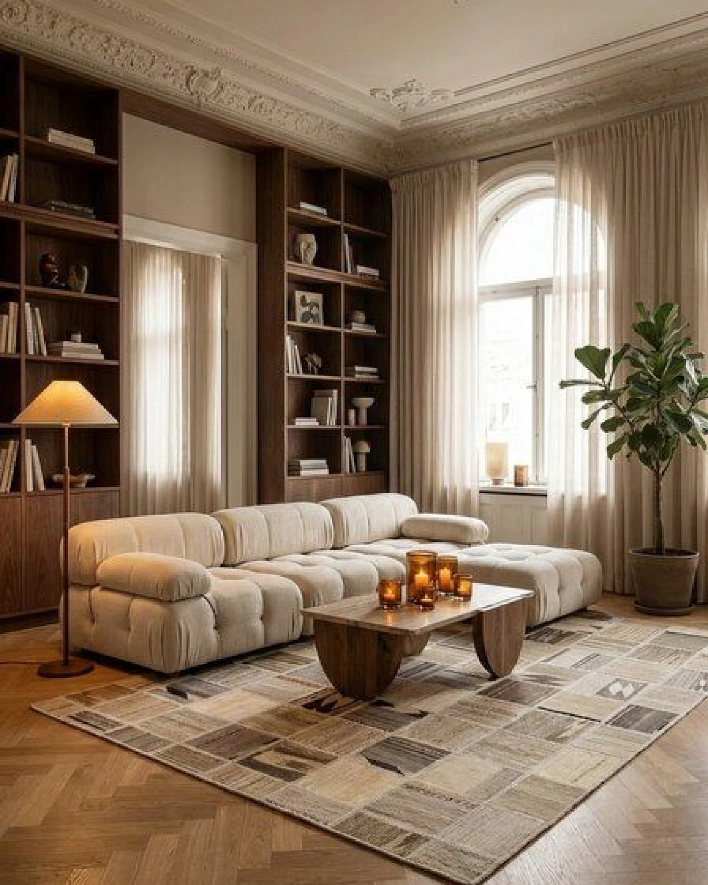 Kelim Tekkeh Beige „Rugtales“ aus Schurwolle, 150x200 cm – Ansicht 2