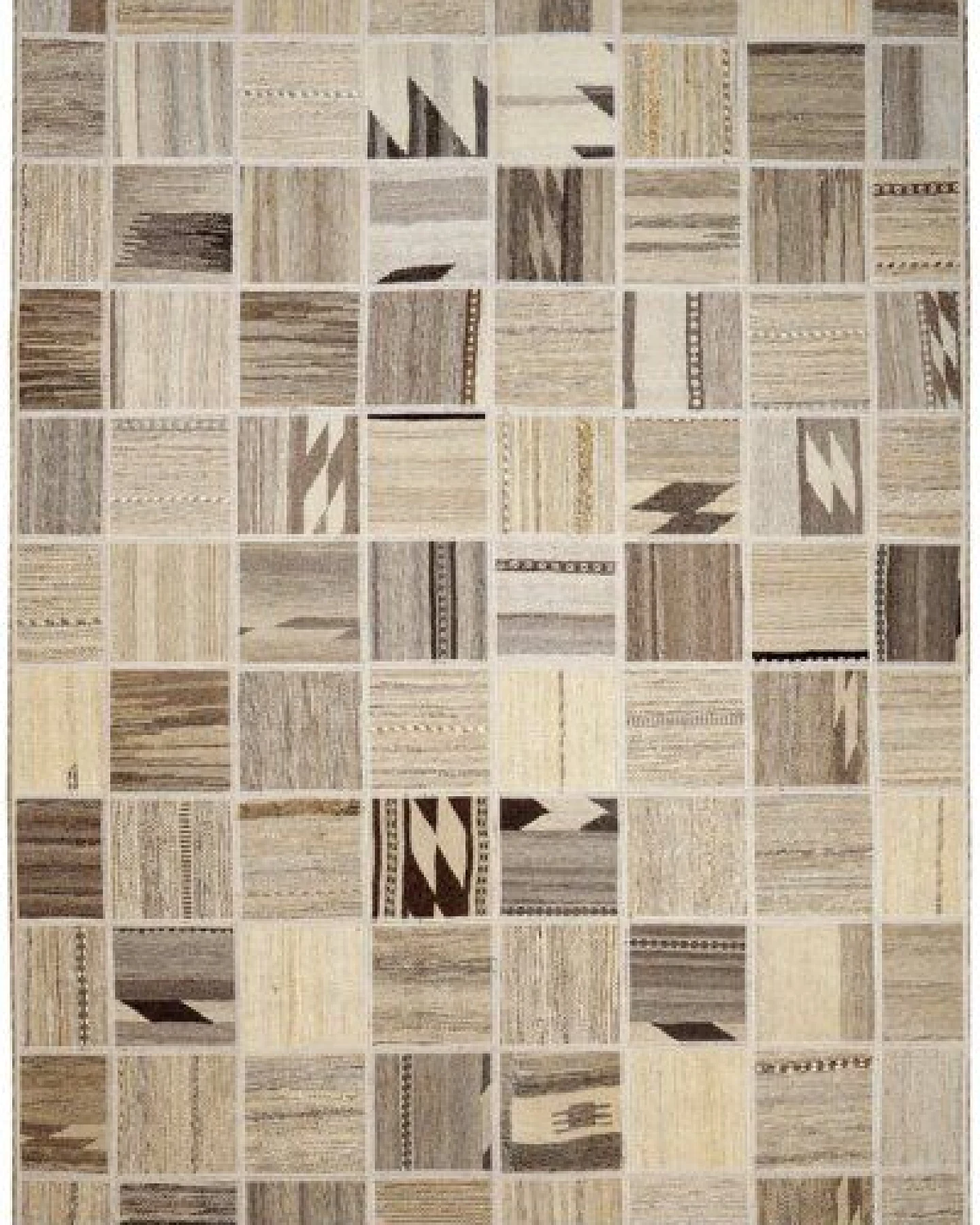 Kelim Tekkeh Beige „Rugtales“ aus Schurwolle, 150x200 cm – Ansicht 3