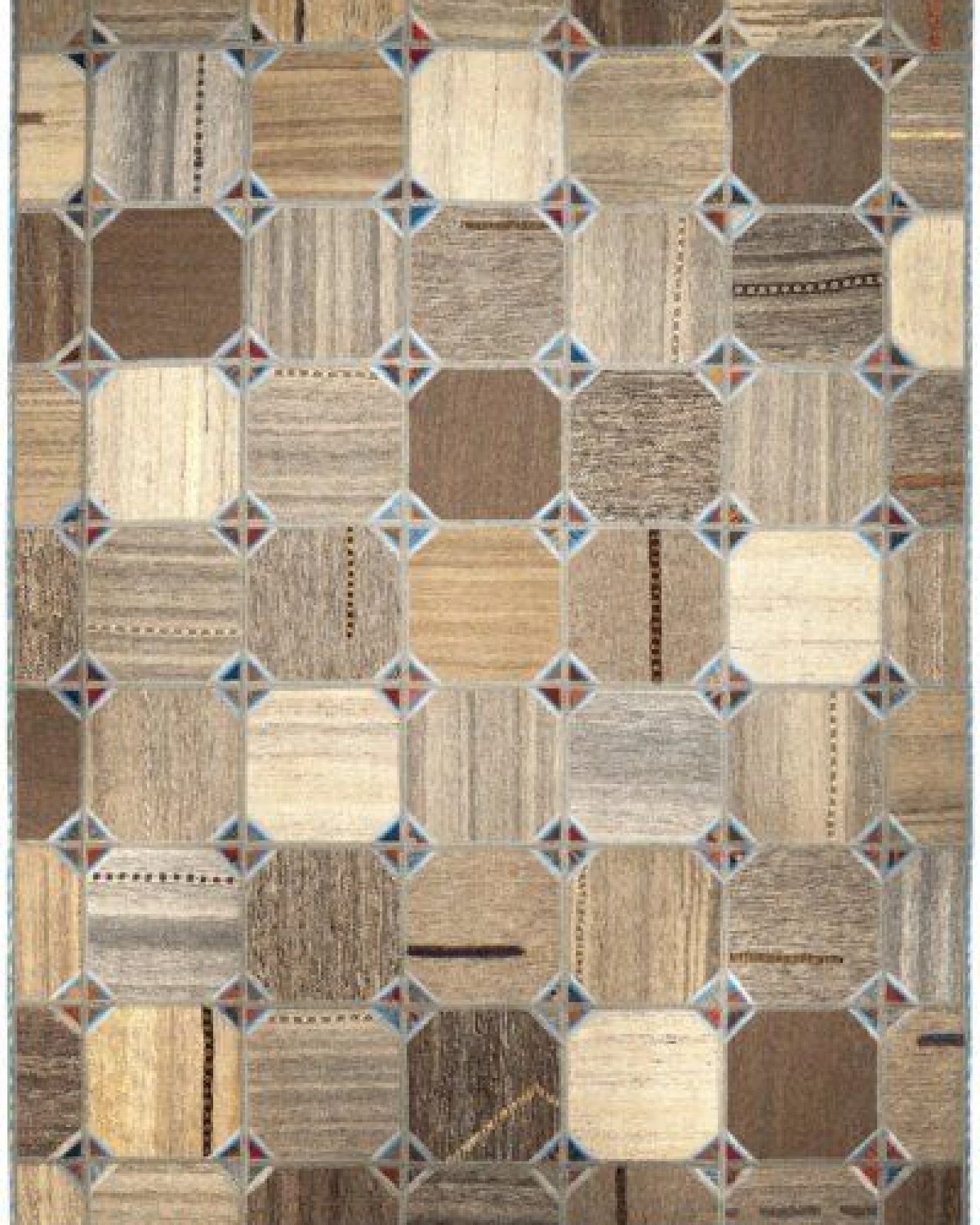 Kelim Tekkeh Beige „Rugtales“ aus Schurwolle, 150x200 cm – Ansicht 3