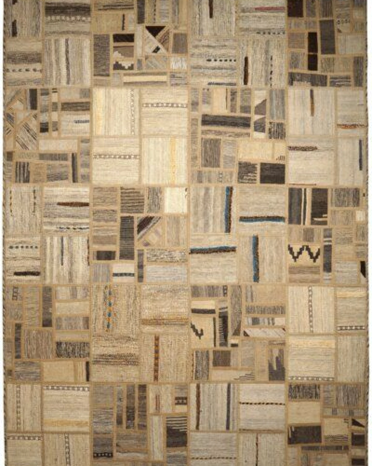 Kelim Tekkeh Beige „Rugtales“ aus Schurwolle, 150x200 cm – Ansicht 3