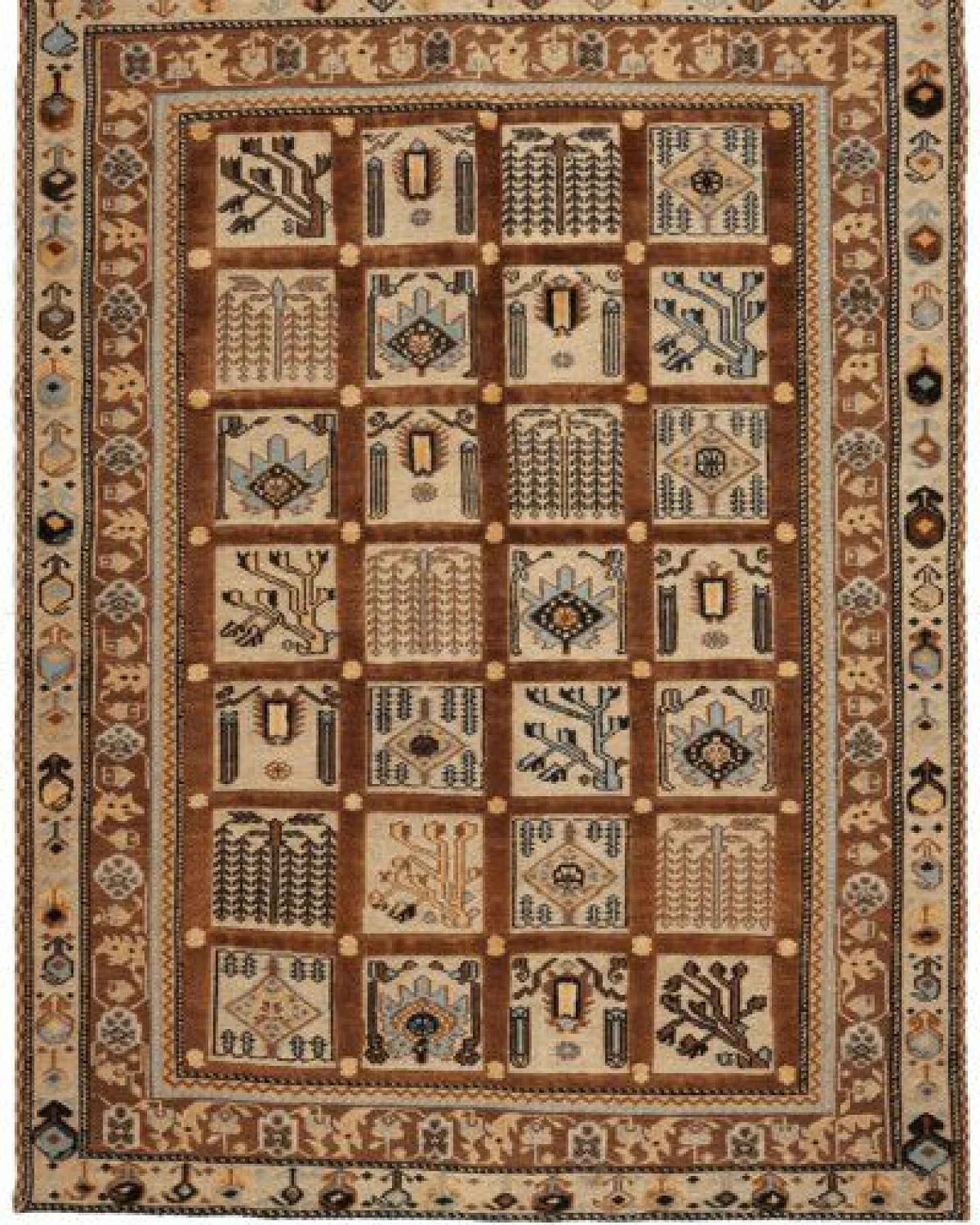 Kelim Belutch Braun „Rugtales“ aus Schurwolle, 123x164 cm – Ansicht 3