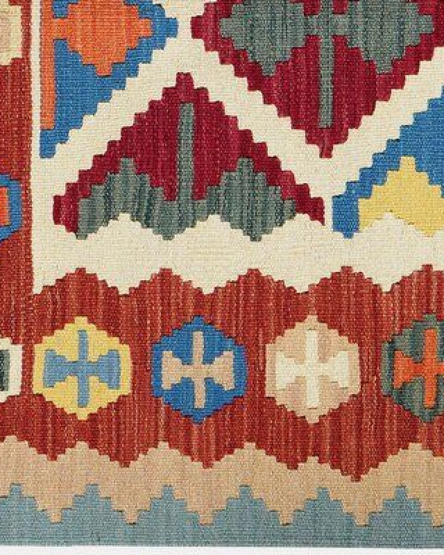 Kelim Gashgai Beige „Rugtales“ aus Schurwolle, 105x152 cm – Ansicht 3