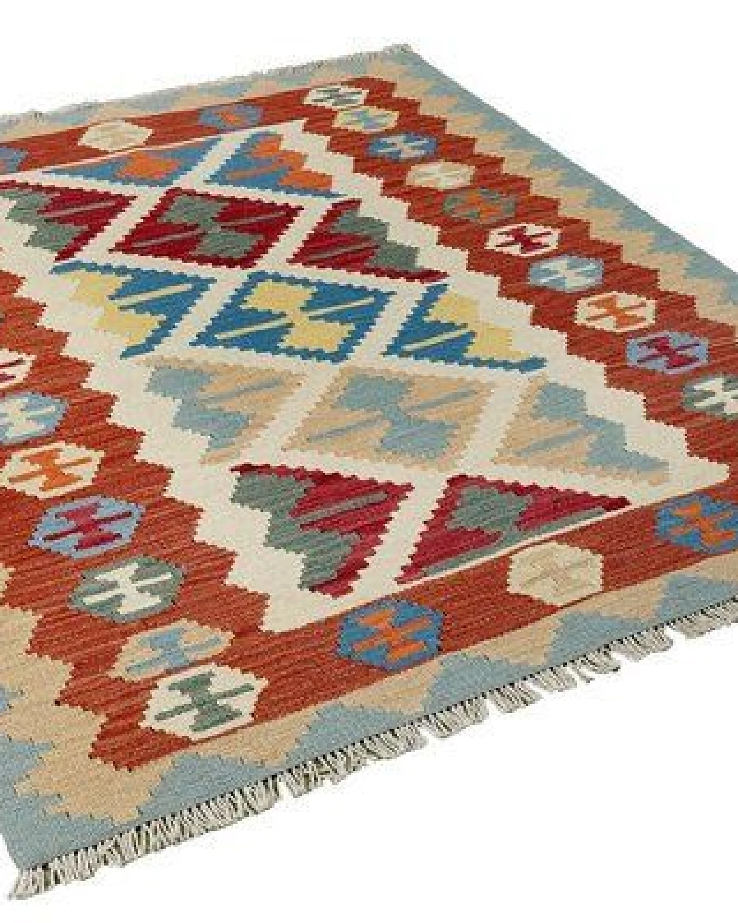 Kelim Gashgai Beige „Rugtales“ aus Schurwolle, 105x152 cm – Ansicht 4