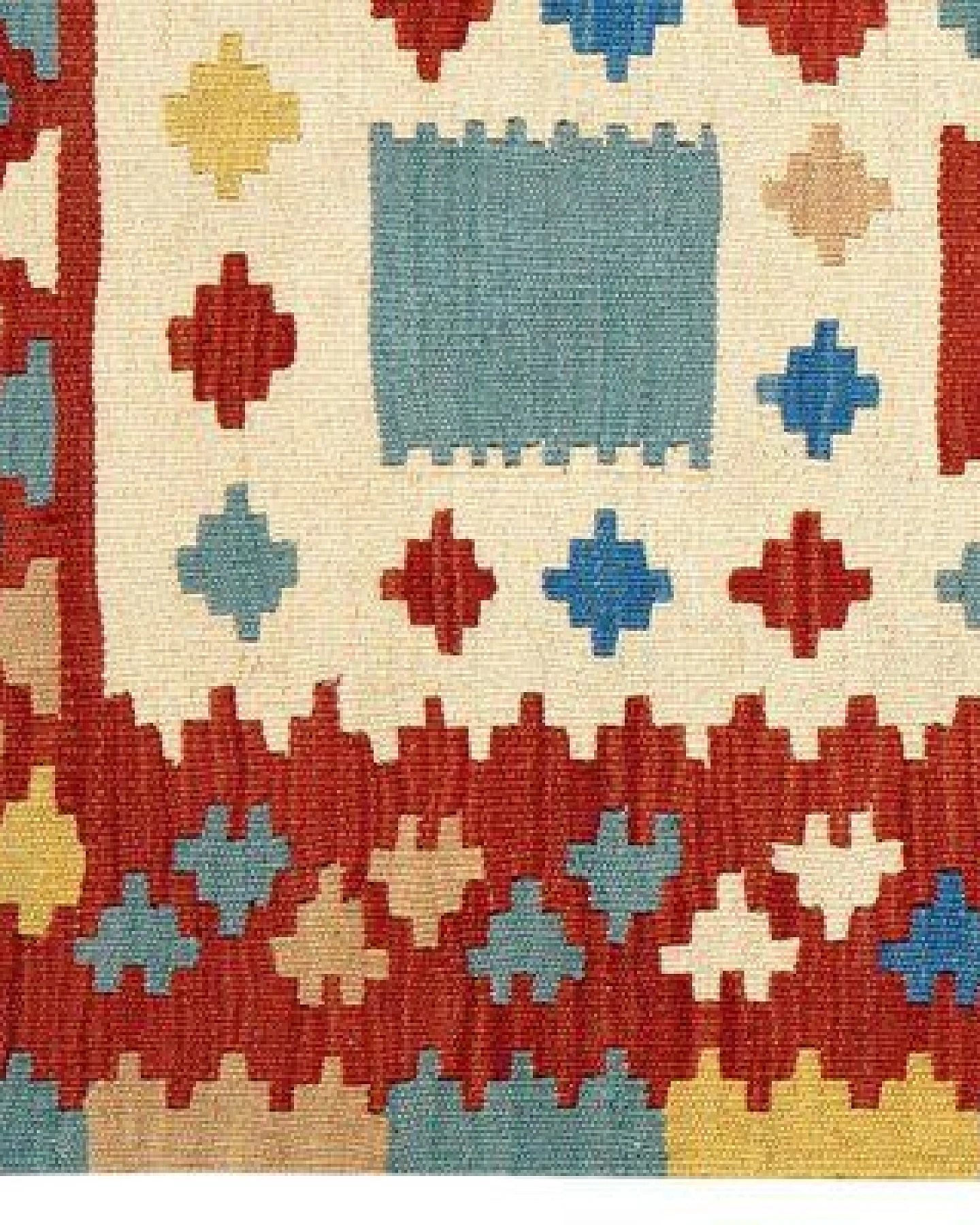Kelim Gashgai Beige „Rugtales“ aus Schurwolle, 107x152 cm – Ansicht 4