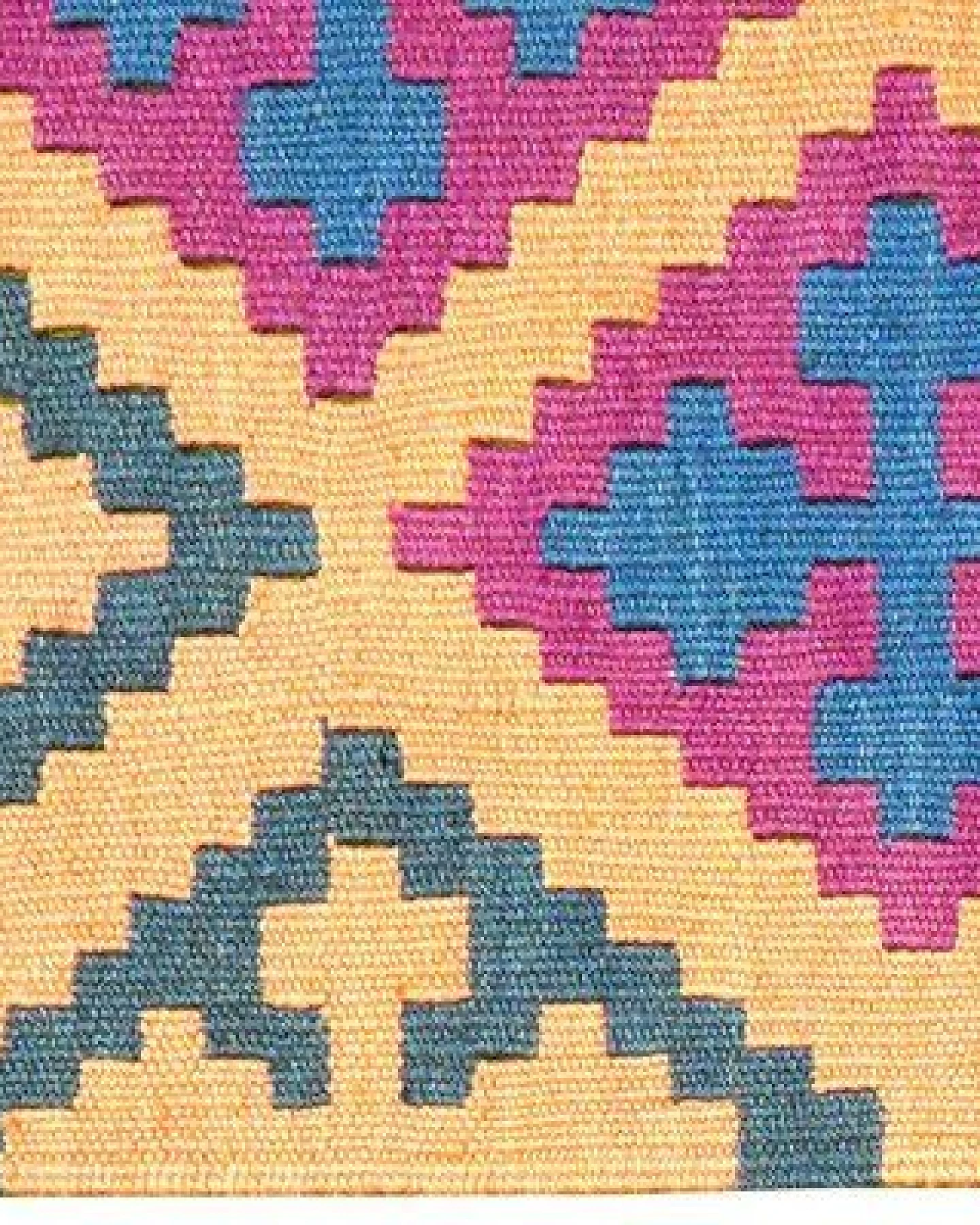 Kelim Gashgai Beige „Rugtales“ aus Schurwolle, 67x89 cm – Ansicht 4