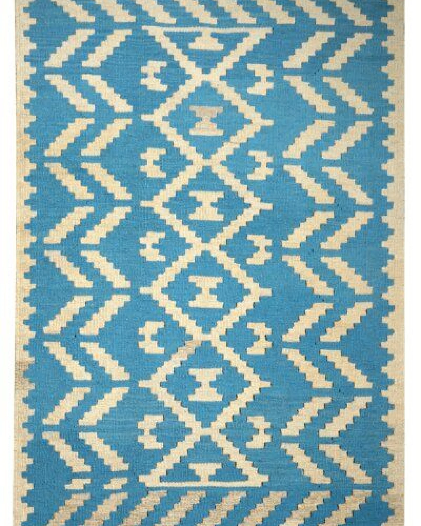 Kelim Gashgai Blau „Rugtales“ aus Schurwolle, 102x155 cm – Ansicht 3