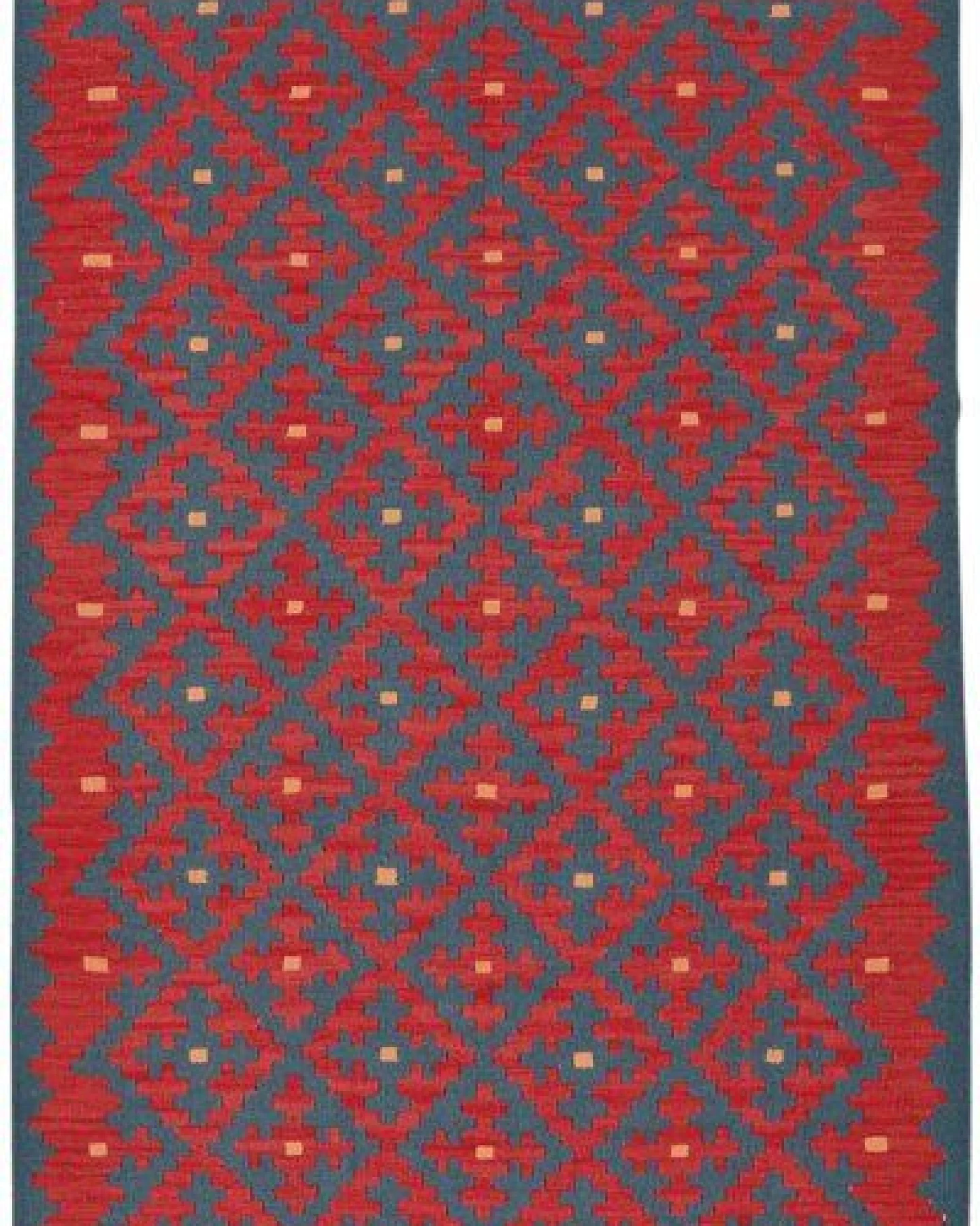 Kelim Gashgai Blau „Rugtales“ aus Schurwolle, 122x176 cm – Ansicht 3