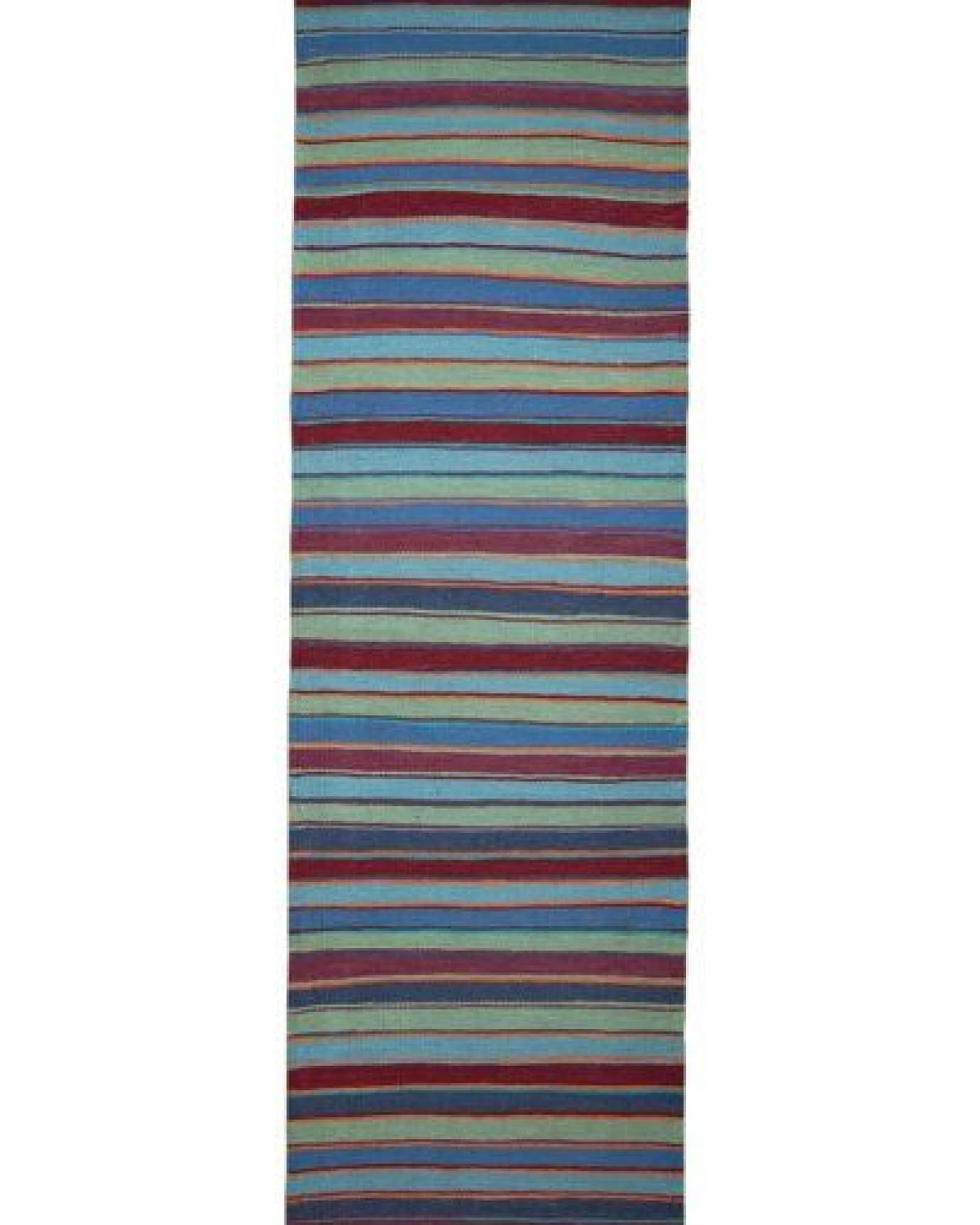 Kelim Gashgai Blau „Rugtales“ aus Schurwolle, 56x195 cm – Ansicht 3