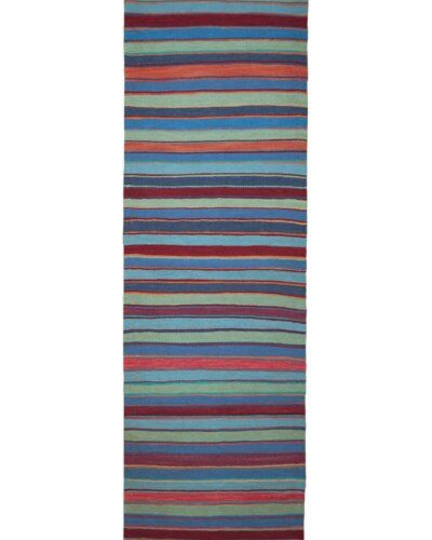 Kelim Gashgai Blau „Rugtales“ aus Schurwolle, 58x192 cm – Ansicht 3