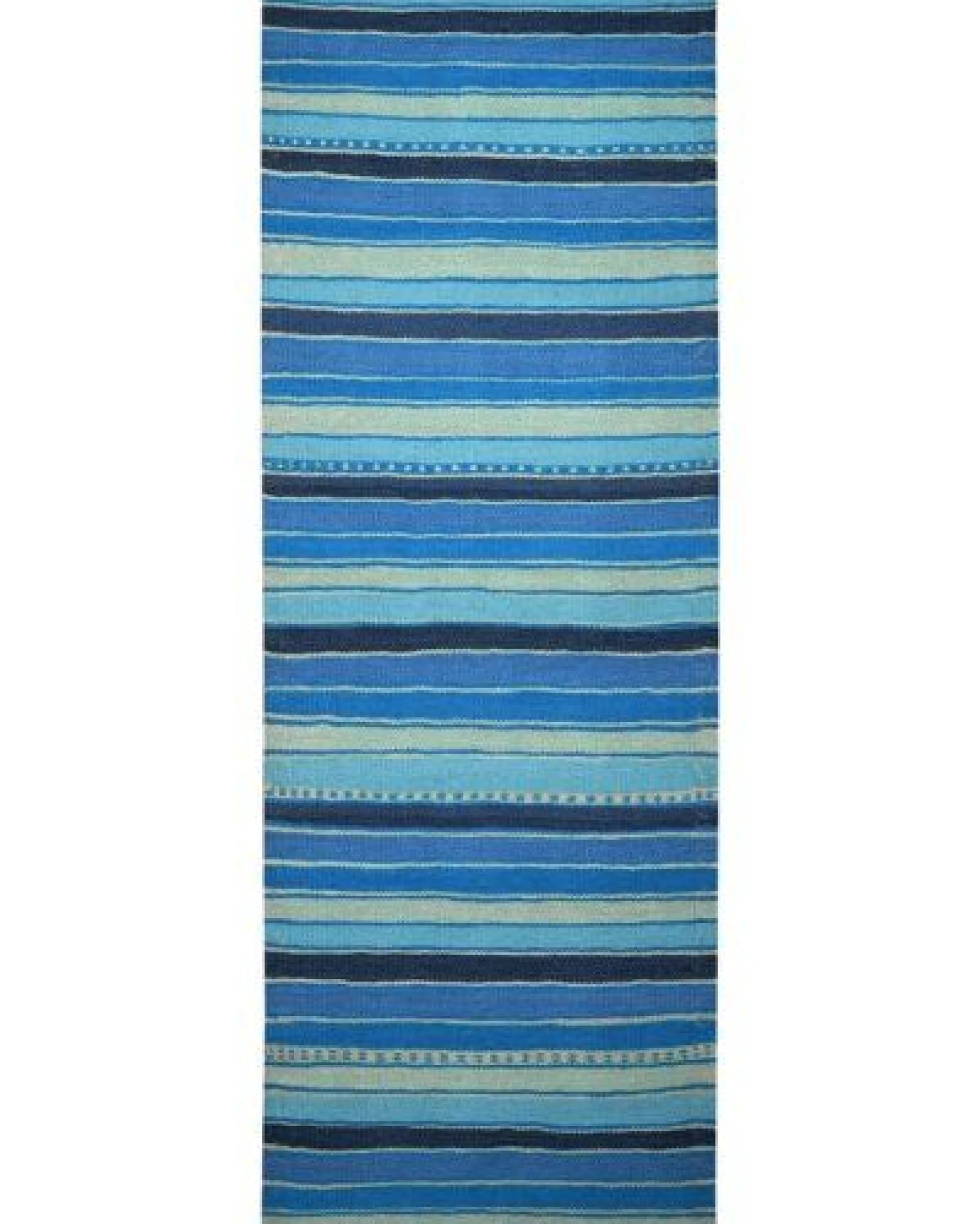 Kelim Gashgai Blau „Rugtales“ aus Schurwolle, 65x196 cm – Ansicht 3