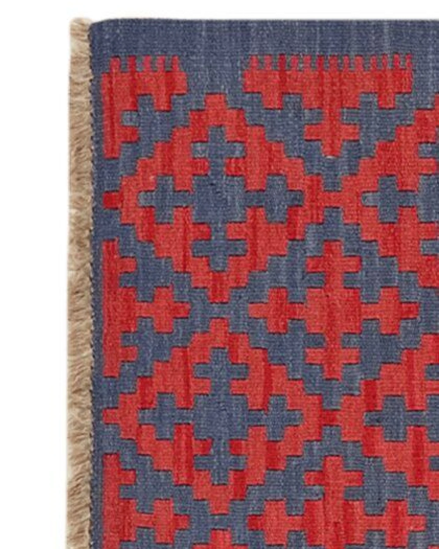 Kelim Gashgai Blau „Rugtales“ aus Schurwolle, 65x90 cm – Ansicht 4