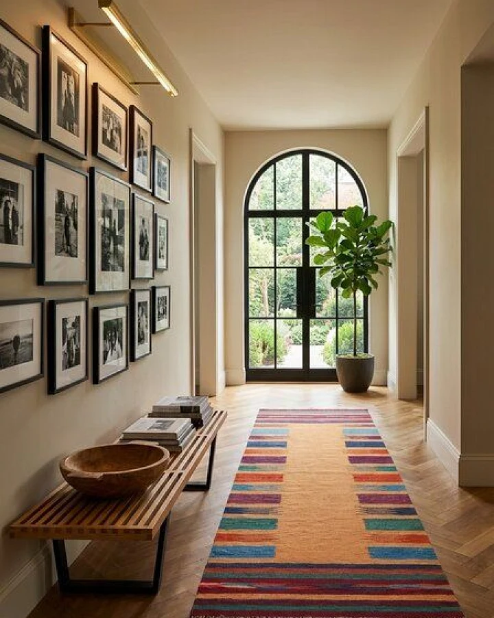 Kelim Gashgai Gelb „Rugtales“ aus Schurwolle, 61x200 cm