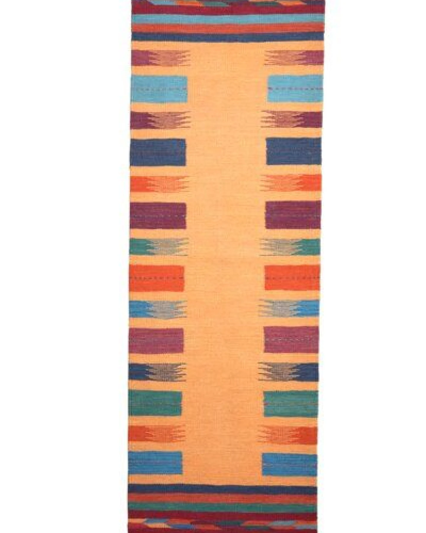 Kelim Gashgai Gelb „Rugtales“ aus Schurwolle, 61x200 cm – Ansicht 3