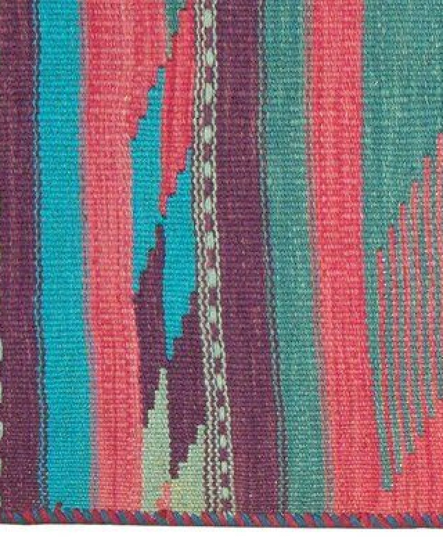 Kelim Gashgai Grün „Rugtales“ aus Schurwolle, 65x203 cm – Ansicht 4