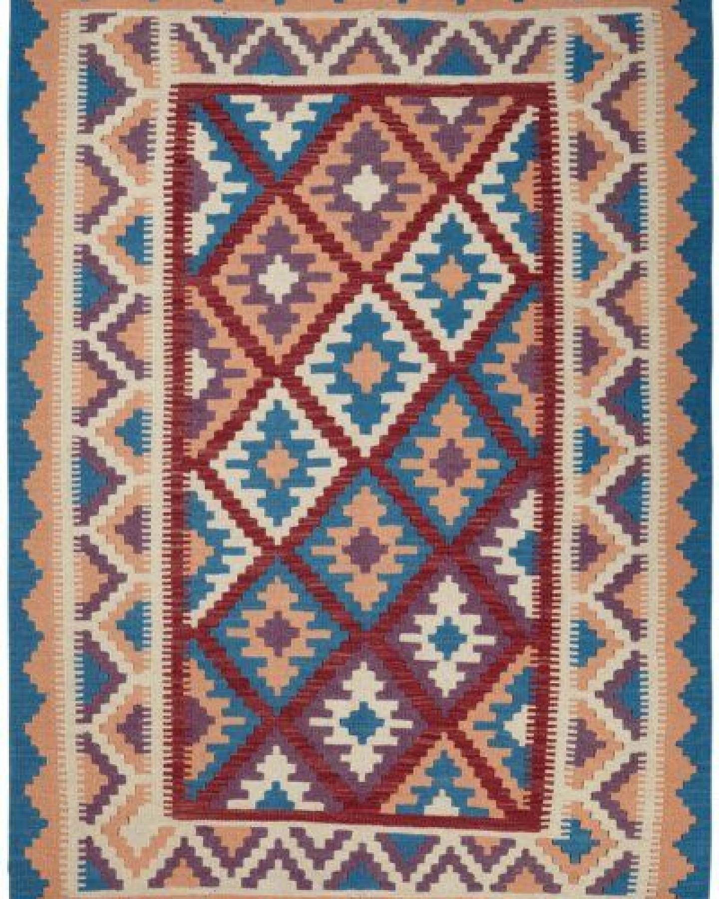 Kelim Gashgai Mehrfarbig „Rugtales“ aus Schurwolle, 123x178 cm – Ansicht 3