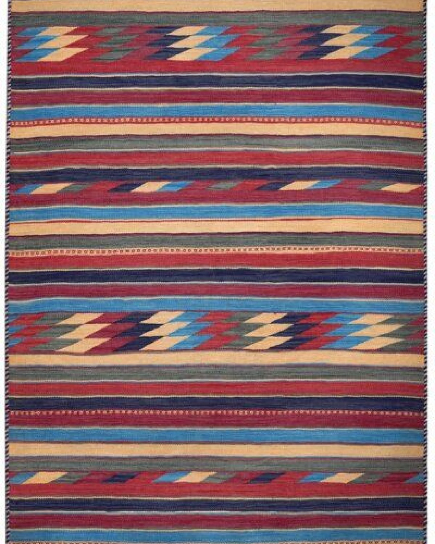 Kelim Gashgai Mehrfarbig „Rugtales“ aus Schurwolle, 123x179 cm – Ansicht 3