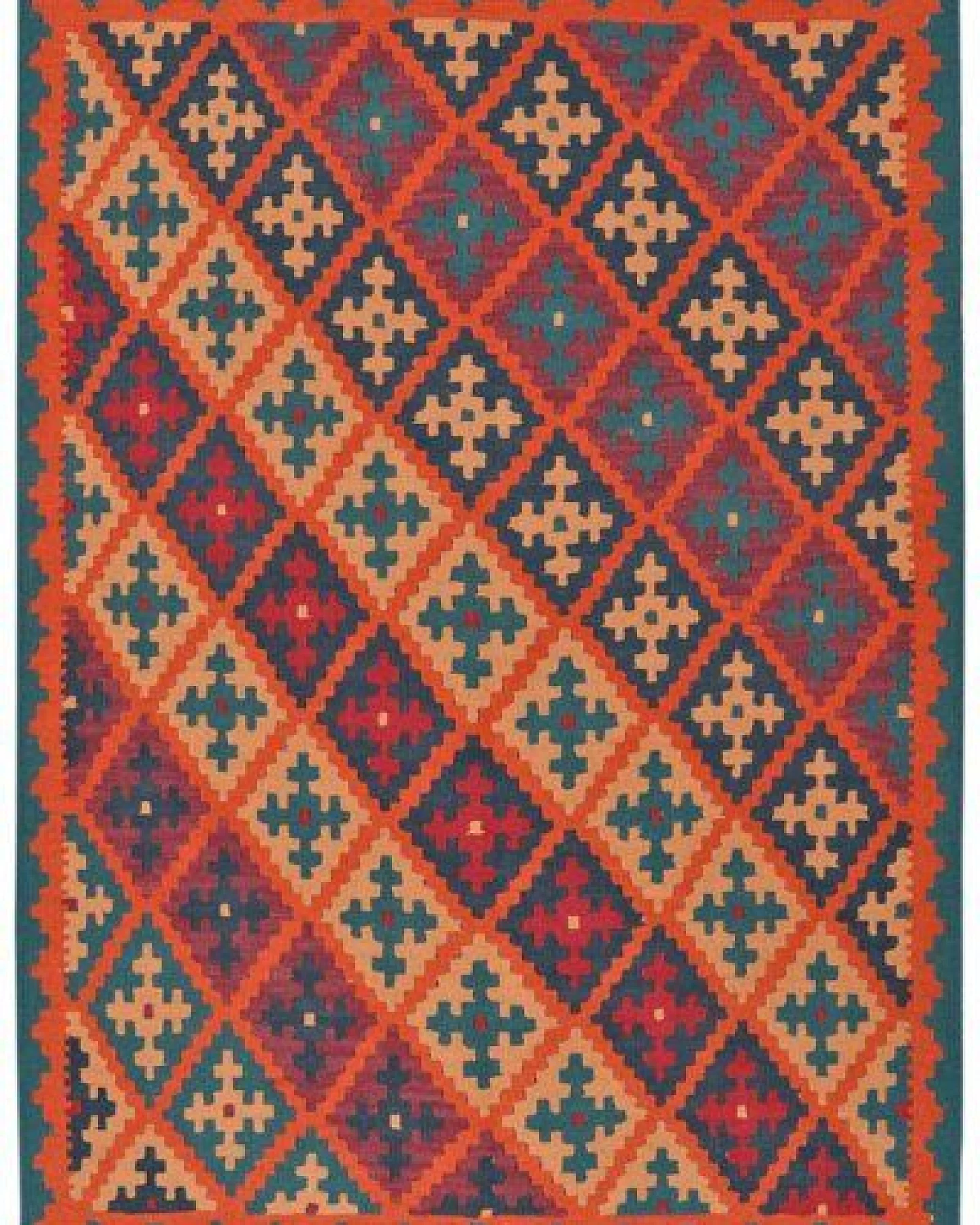 Kelim Gashgai Mehrfarbig „Rugtales“ aus Schurwolle, 127x171 cm – Ansicht 3