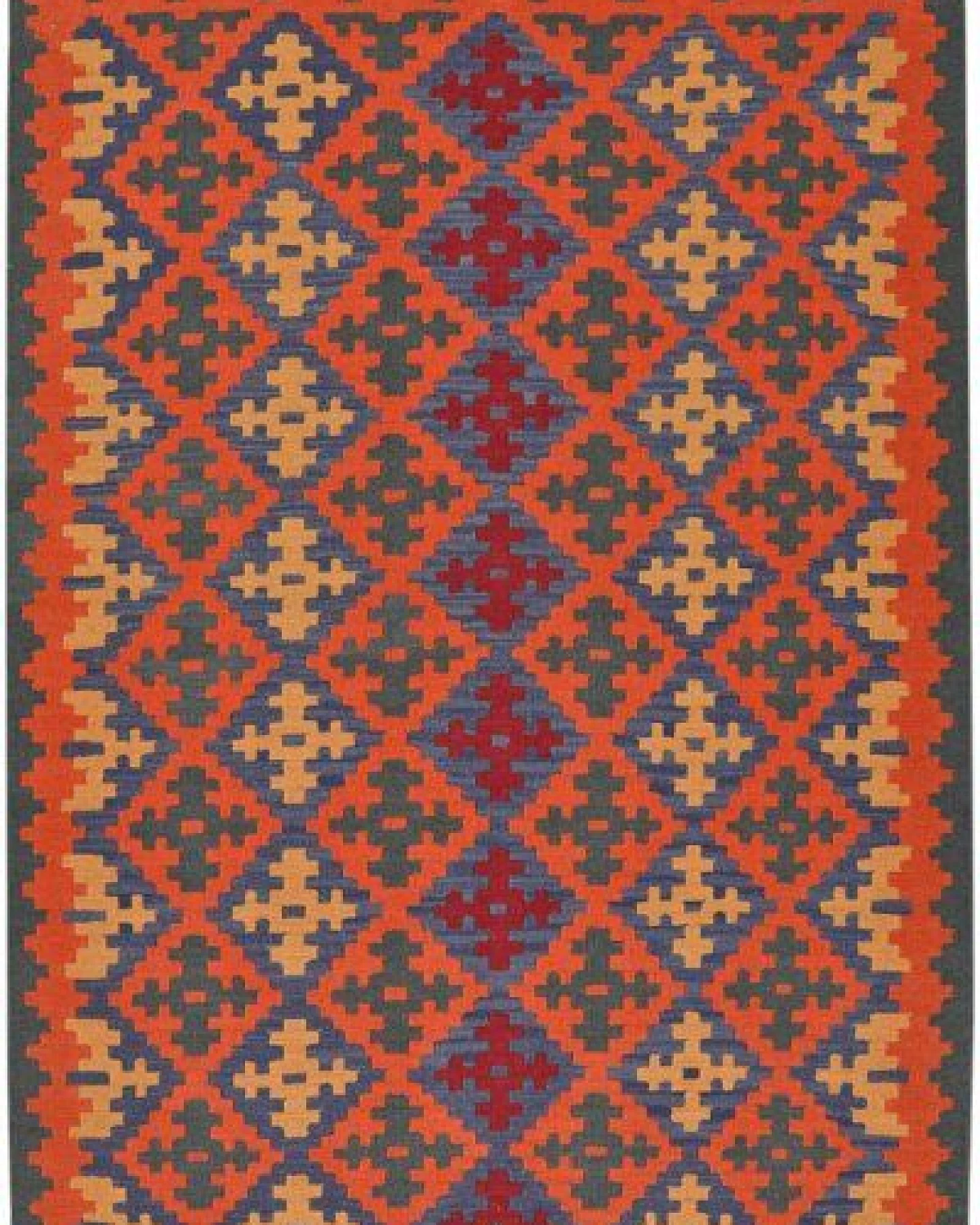 Kelim Gashgai Mehrfarbig „Rugtales“ aus Schurwolle, 129x182 cm – Ansicht 3
