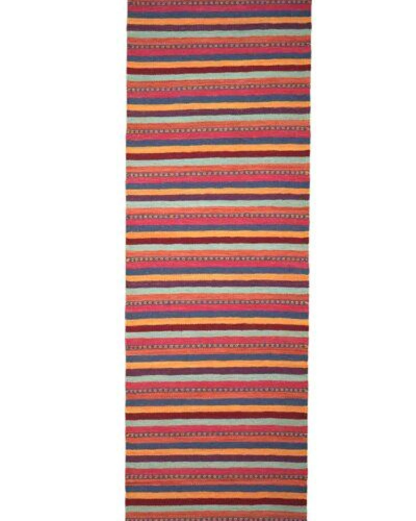 Kelim Gashgai Mehrfarbig „Rugtales“ aus Schurwolle, 62x204 cm – Ansicht 3